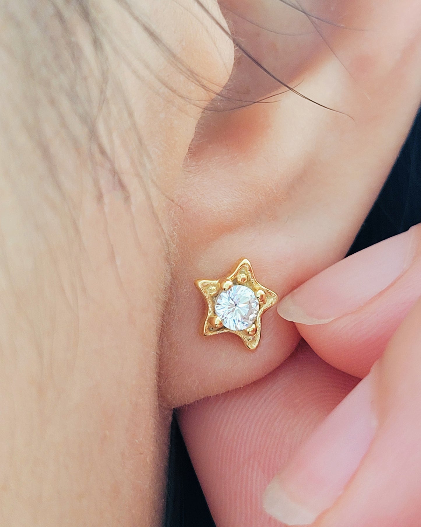 Crystal Star Earrings