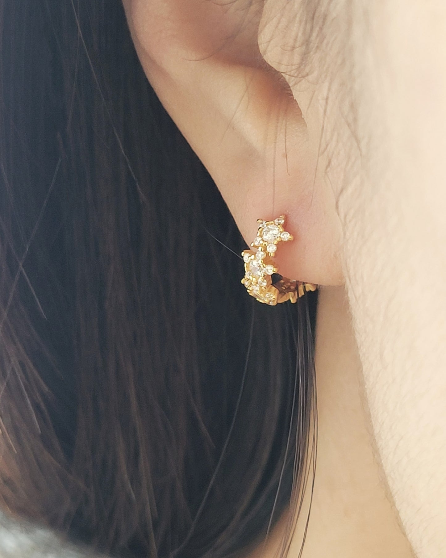 Stars Hoop Earrings