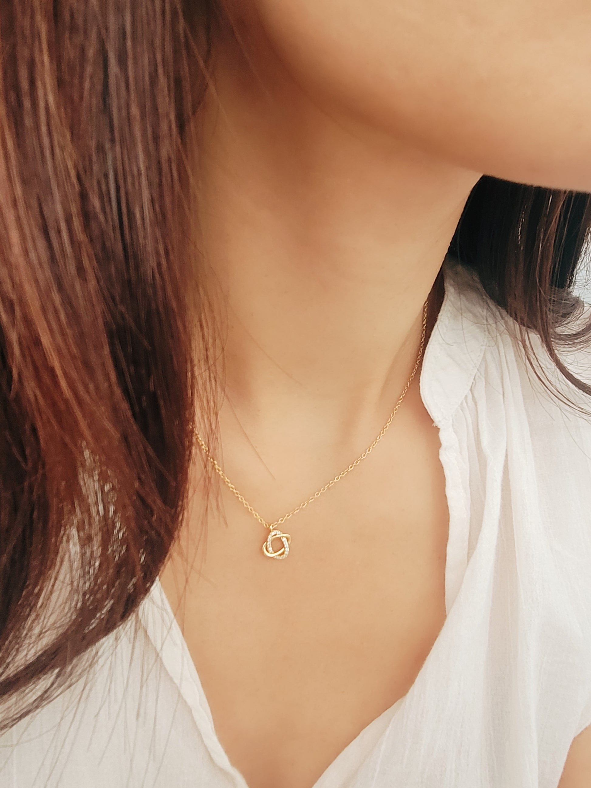 diamond love necklace