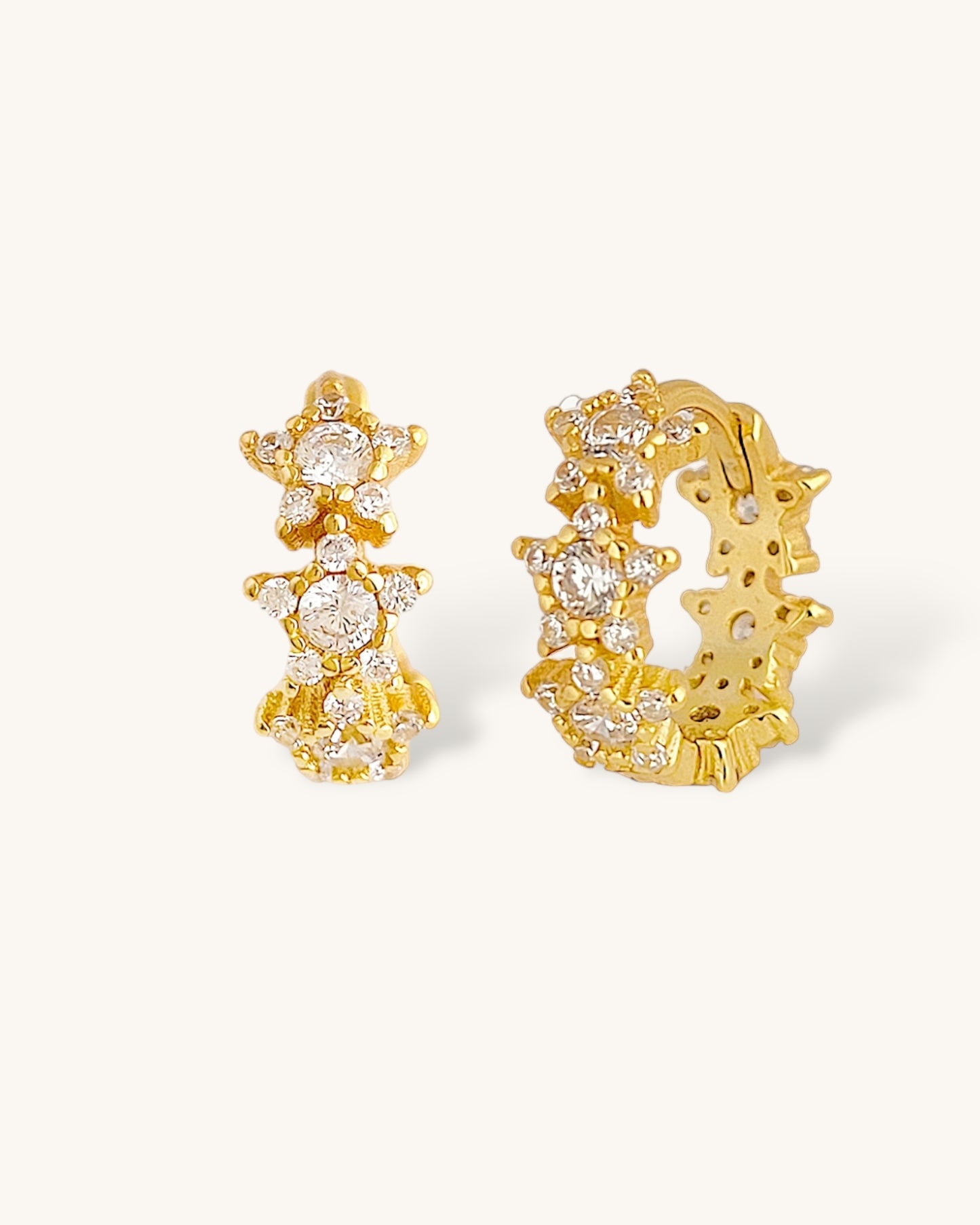 Stars Hoop Earrings