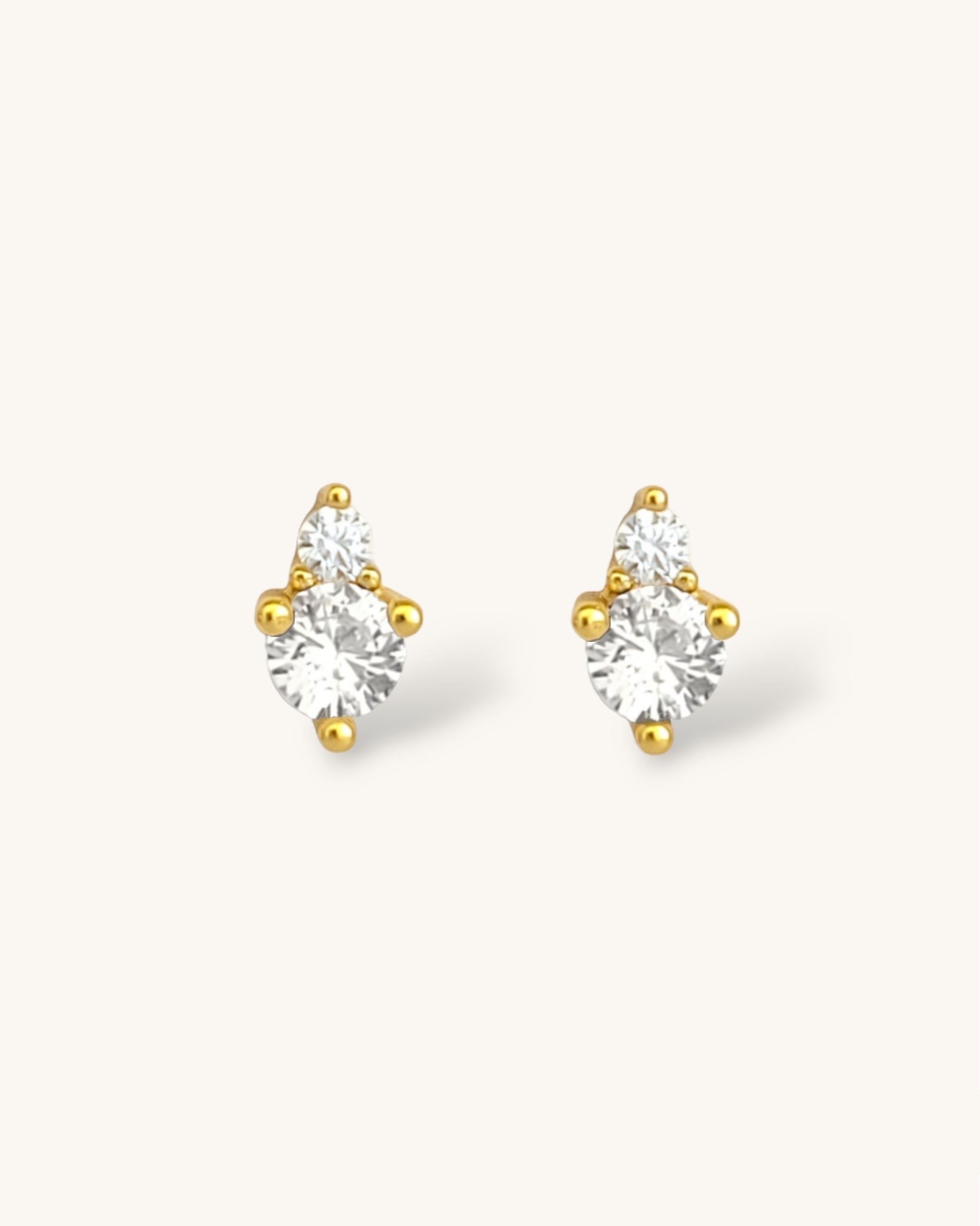april Birthstone stud earrings