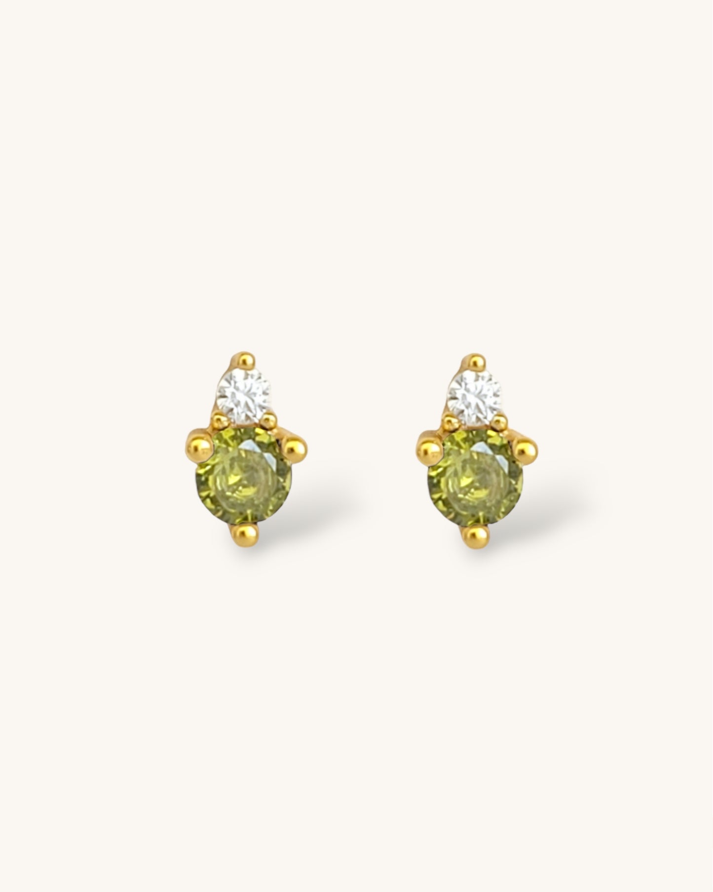 August birthstone earrings