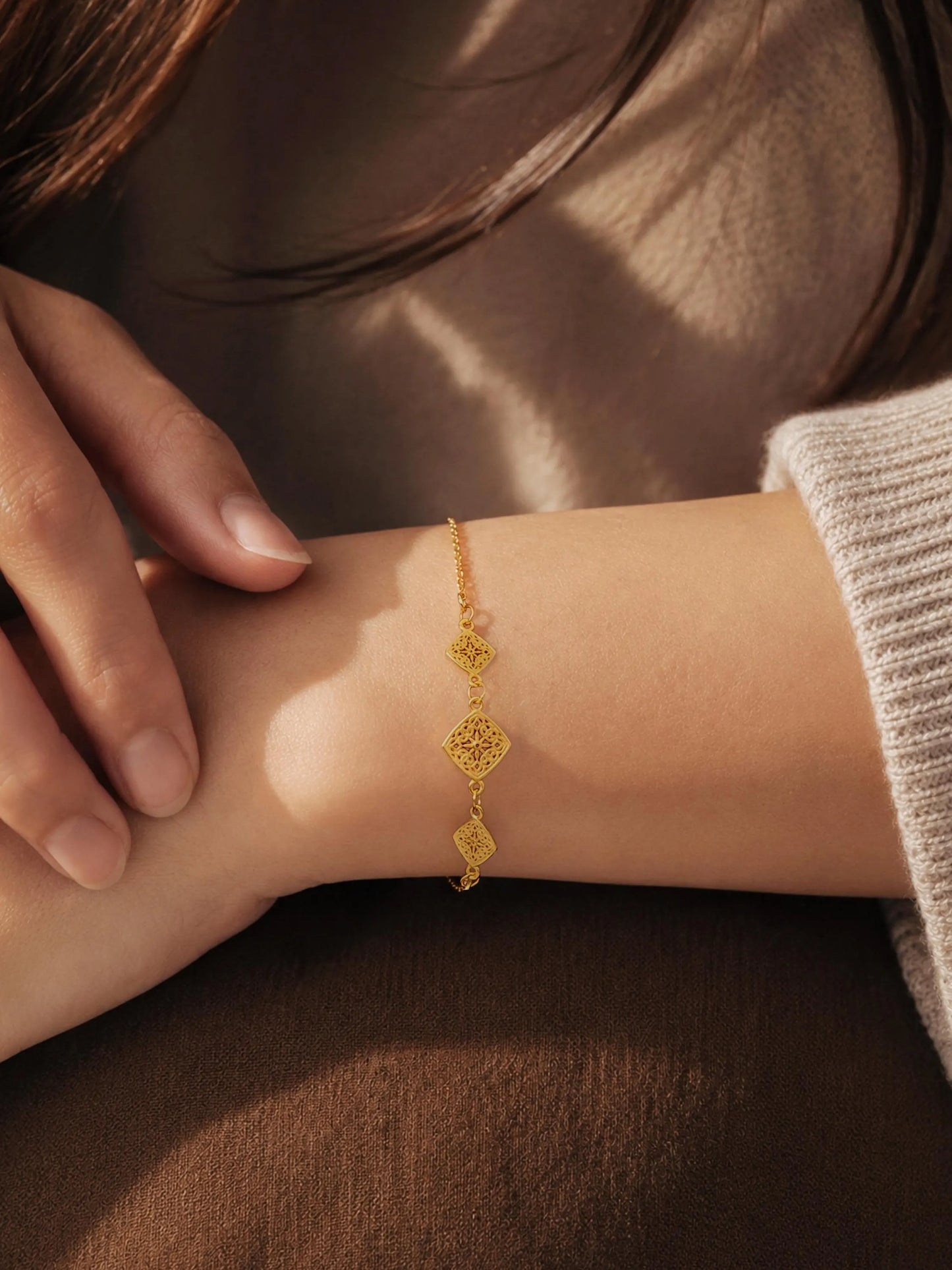 Filigree Flower Bracelet
