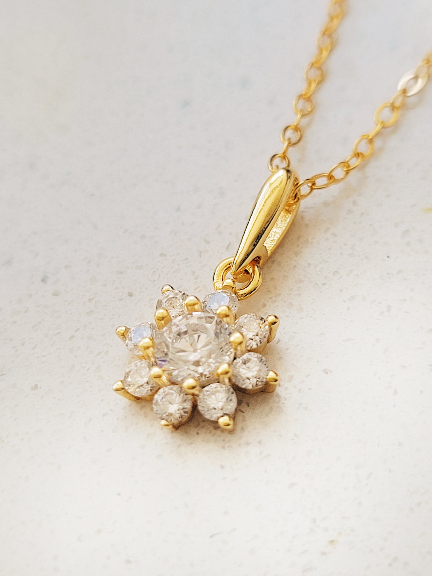 Marquise Flower Necklace