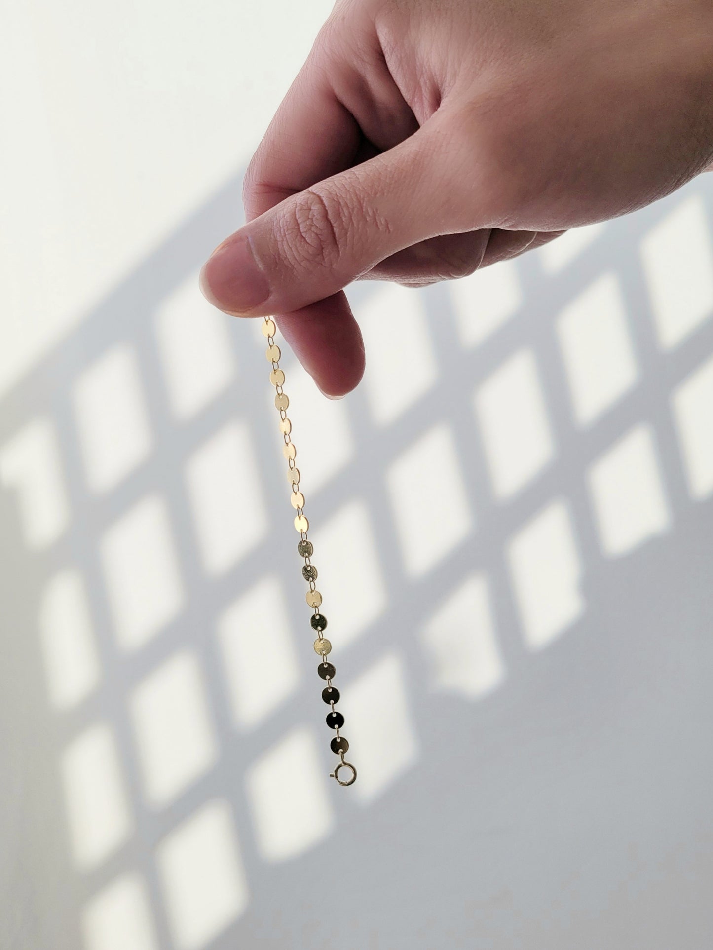 Gold Disc Bracelet