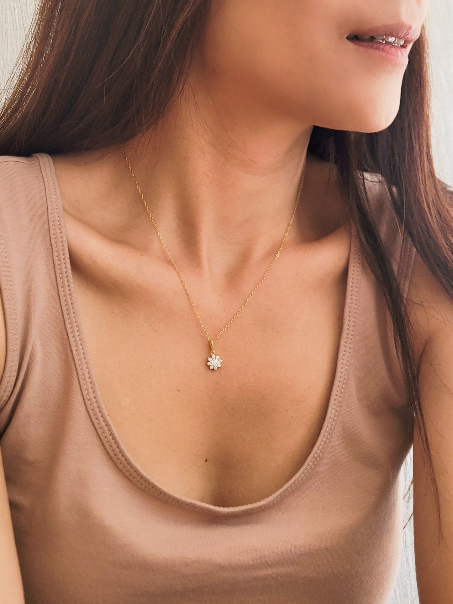Marquise Flower Necklace