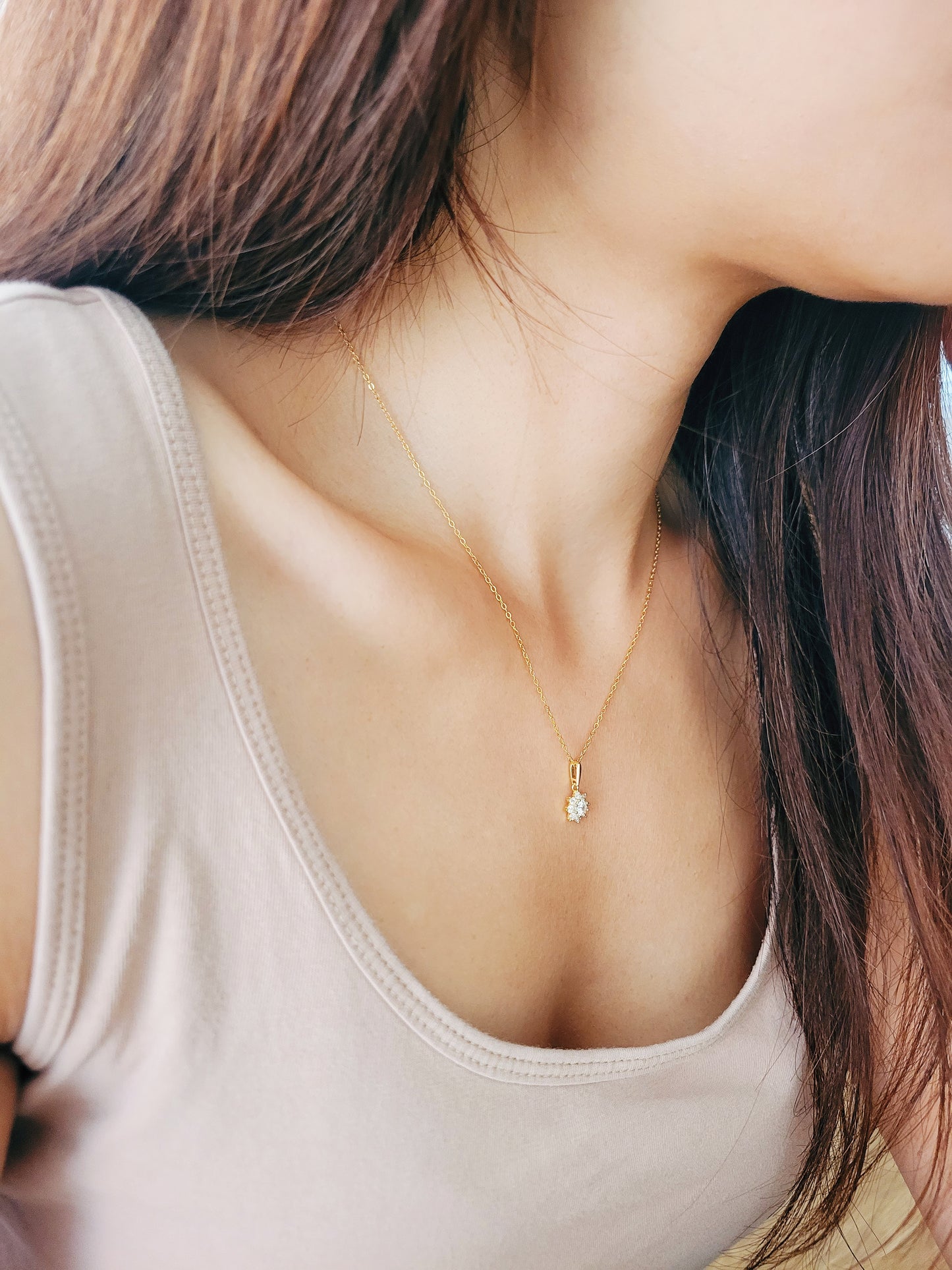Marquise Flower Necklace