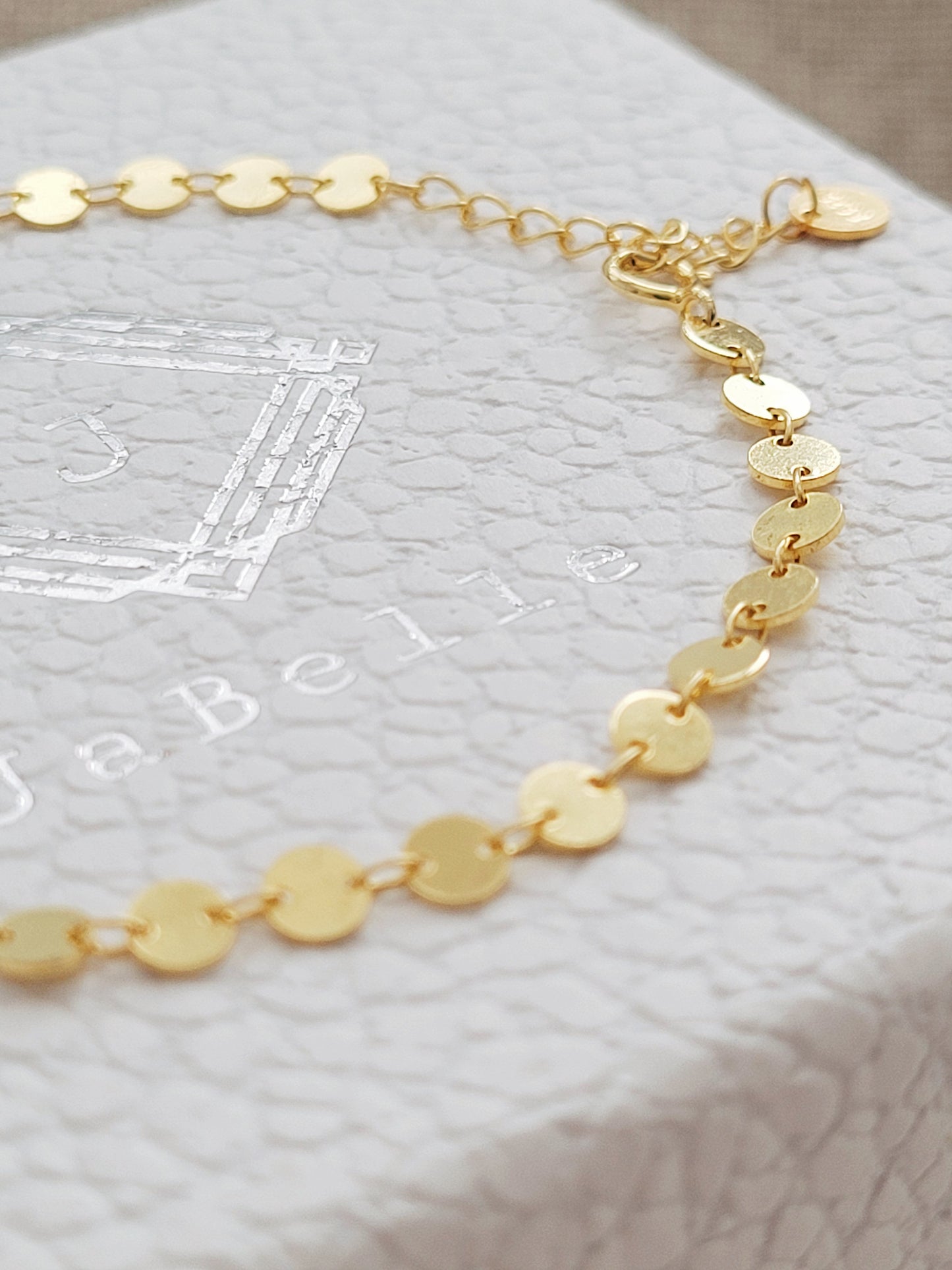 Gold Disc Bracelet