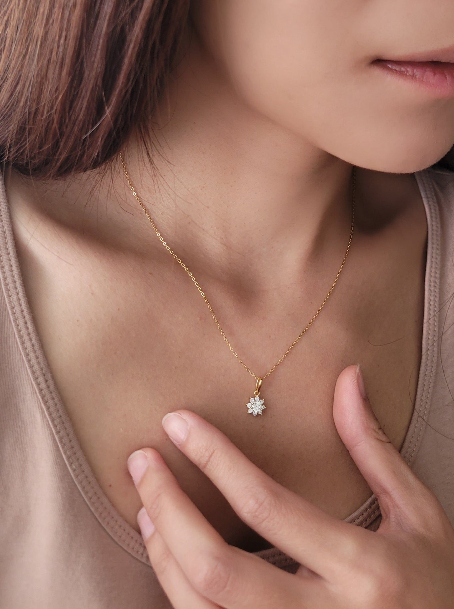 Marquise Flower Necklace
