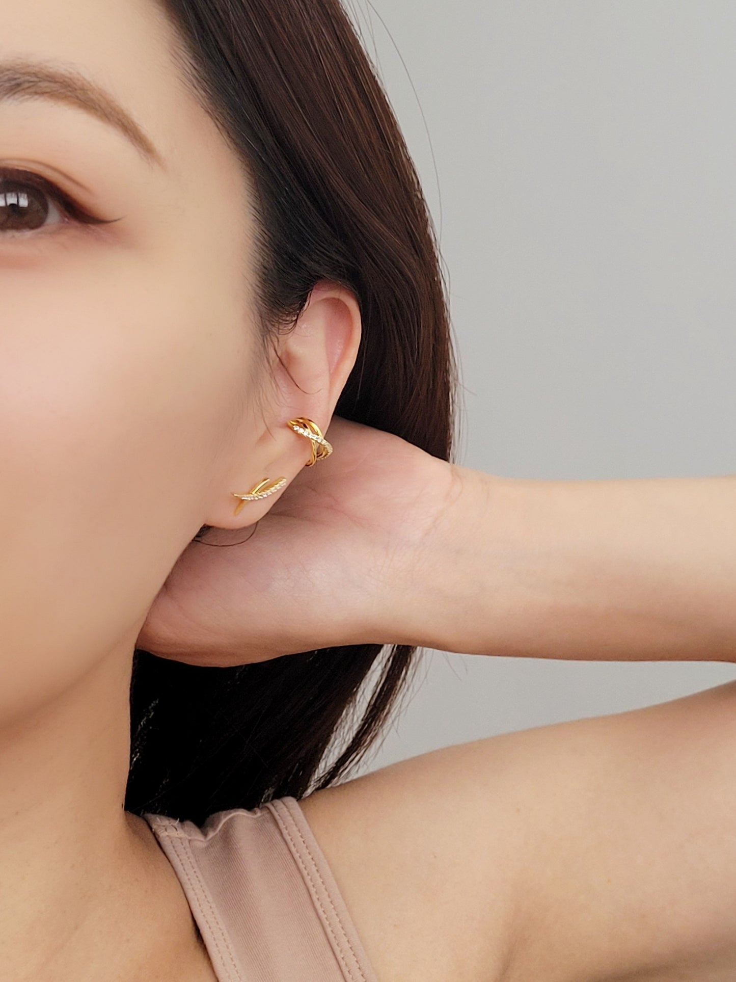 Triple Pave Ear Cuff