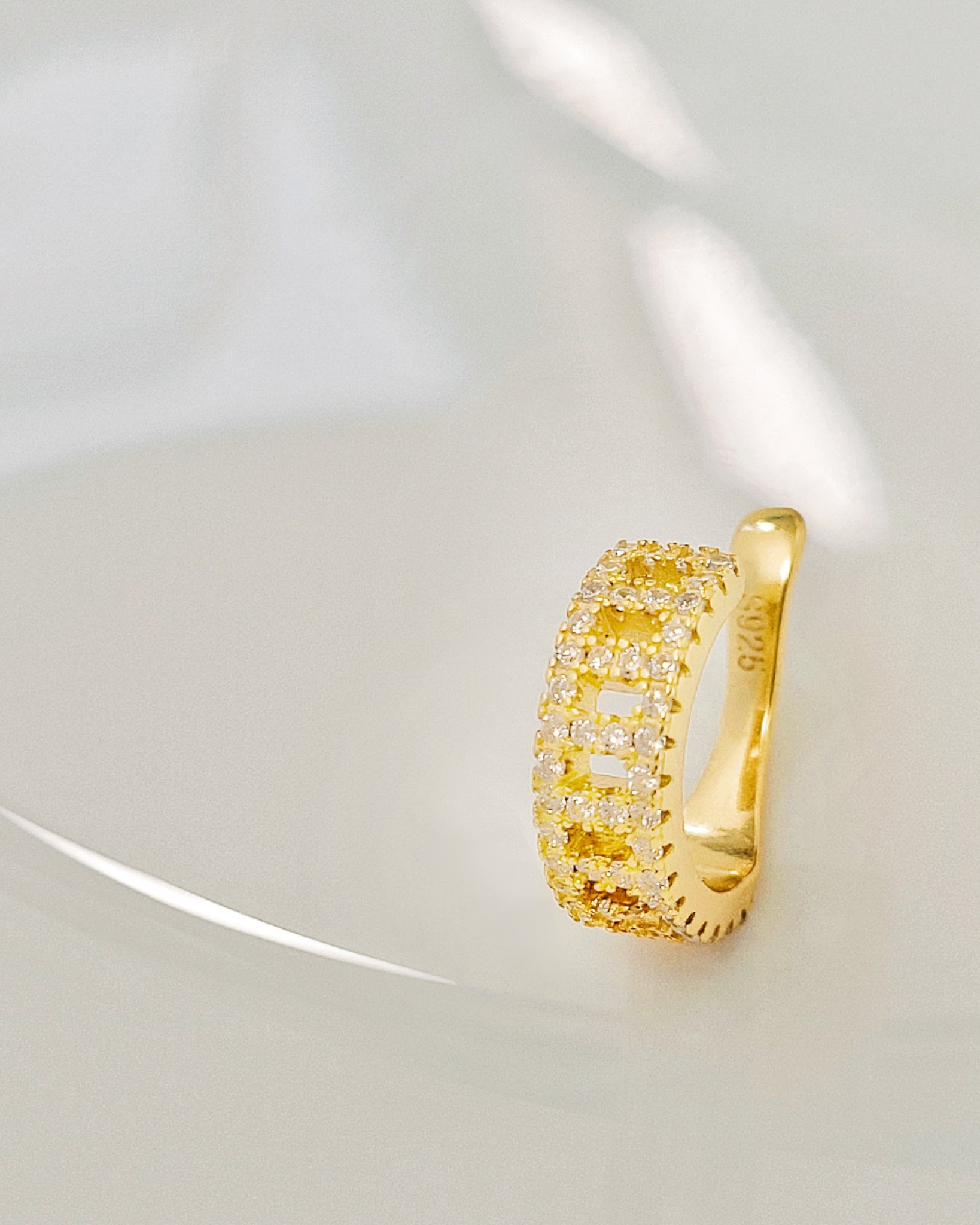 Gold ear cuff