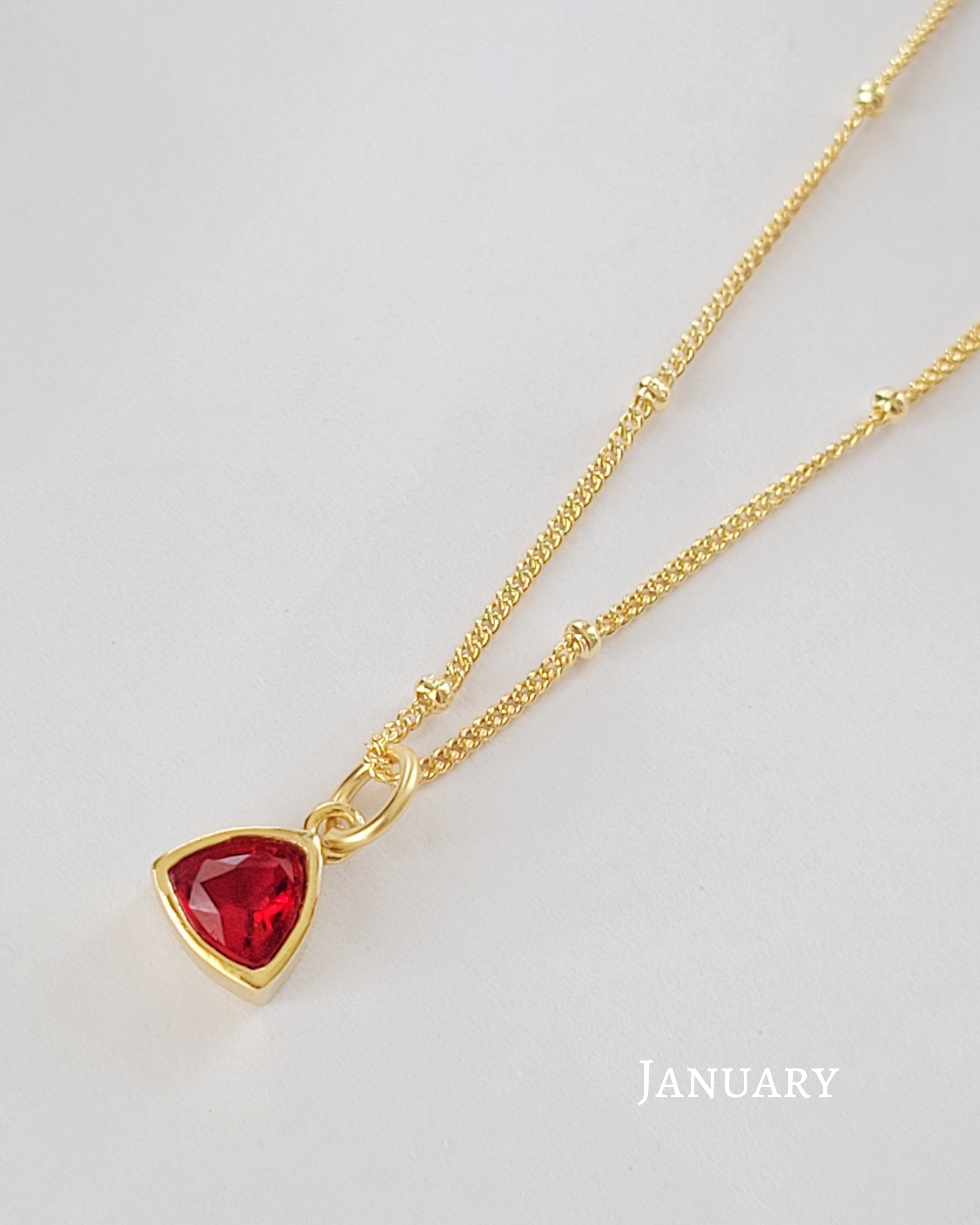 January Birthstone Necklace UK