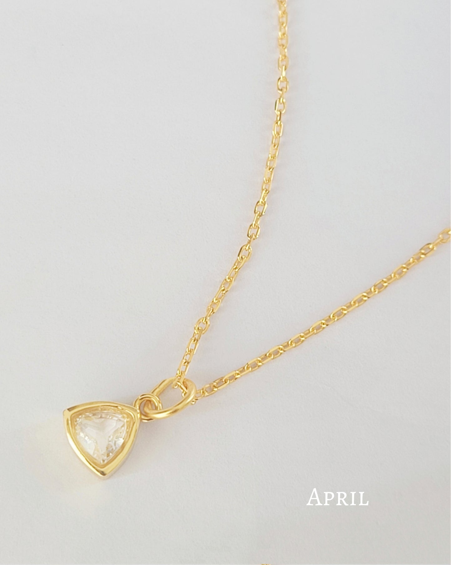 April Birthstone Necklace 