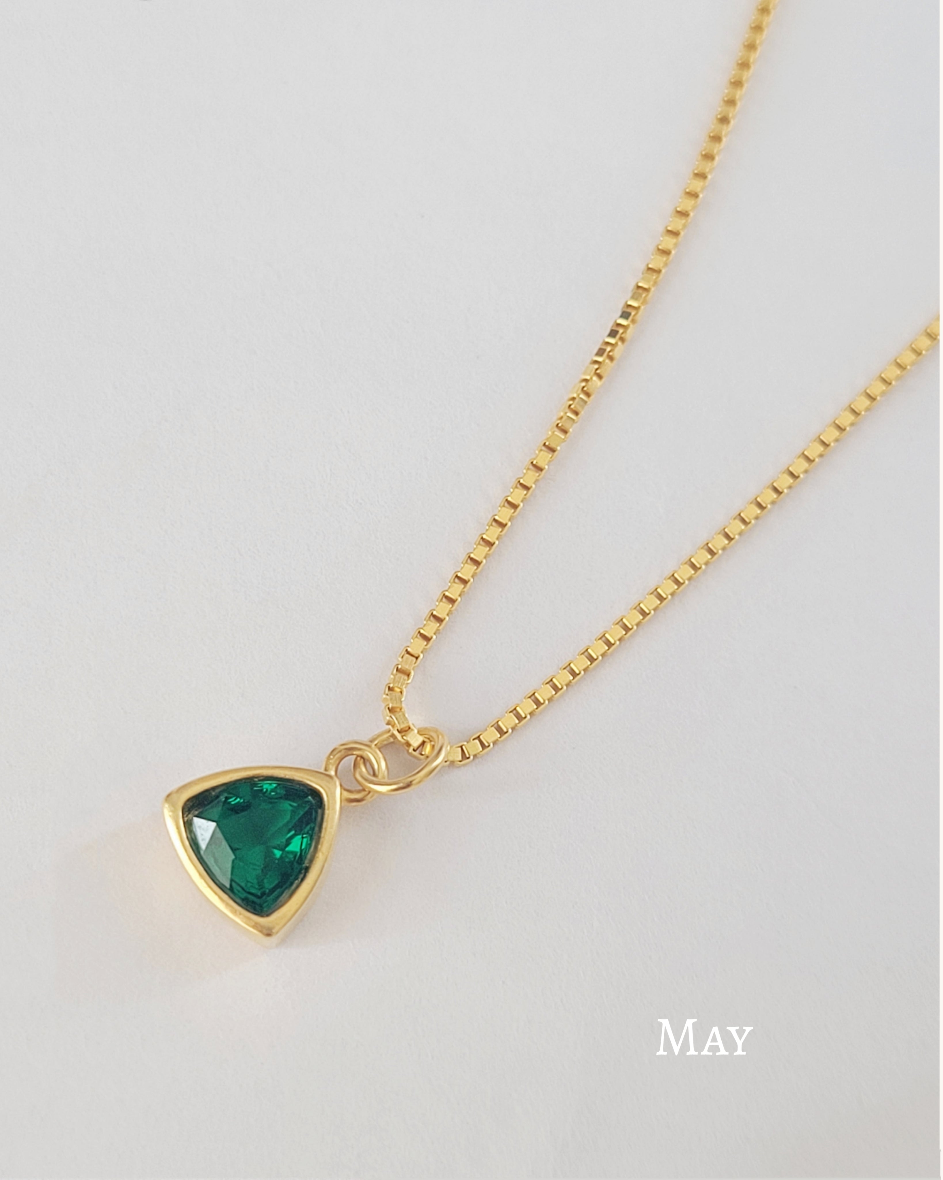 May Birthstone Necklace 