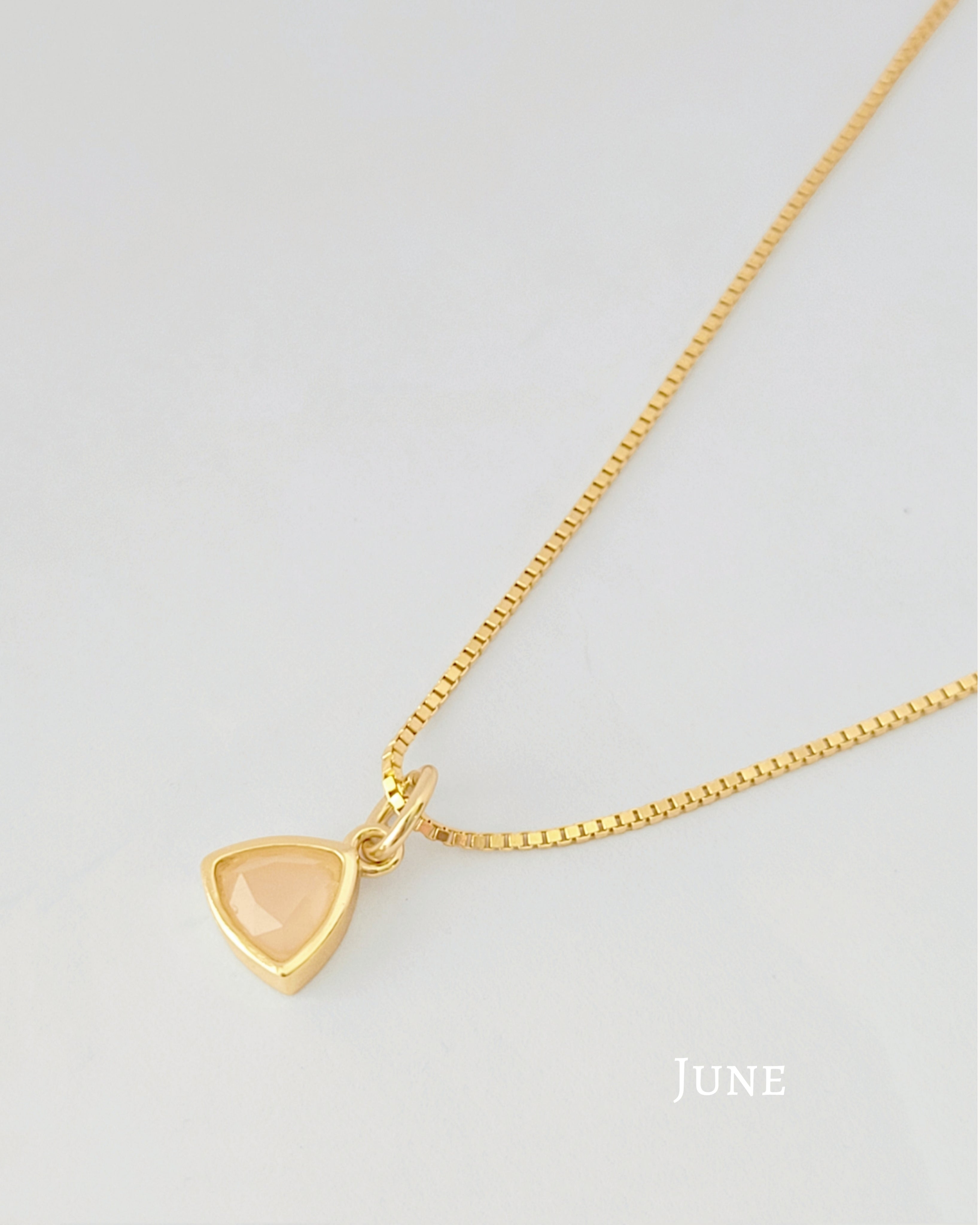 June Birthstone Necklace 