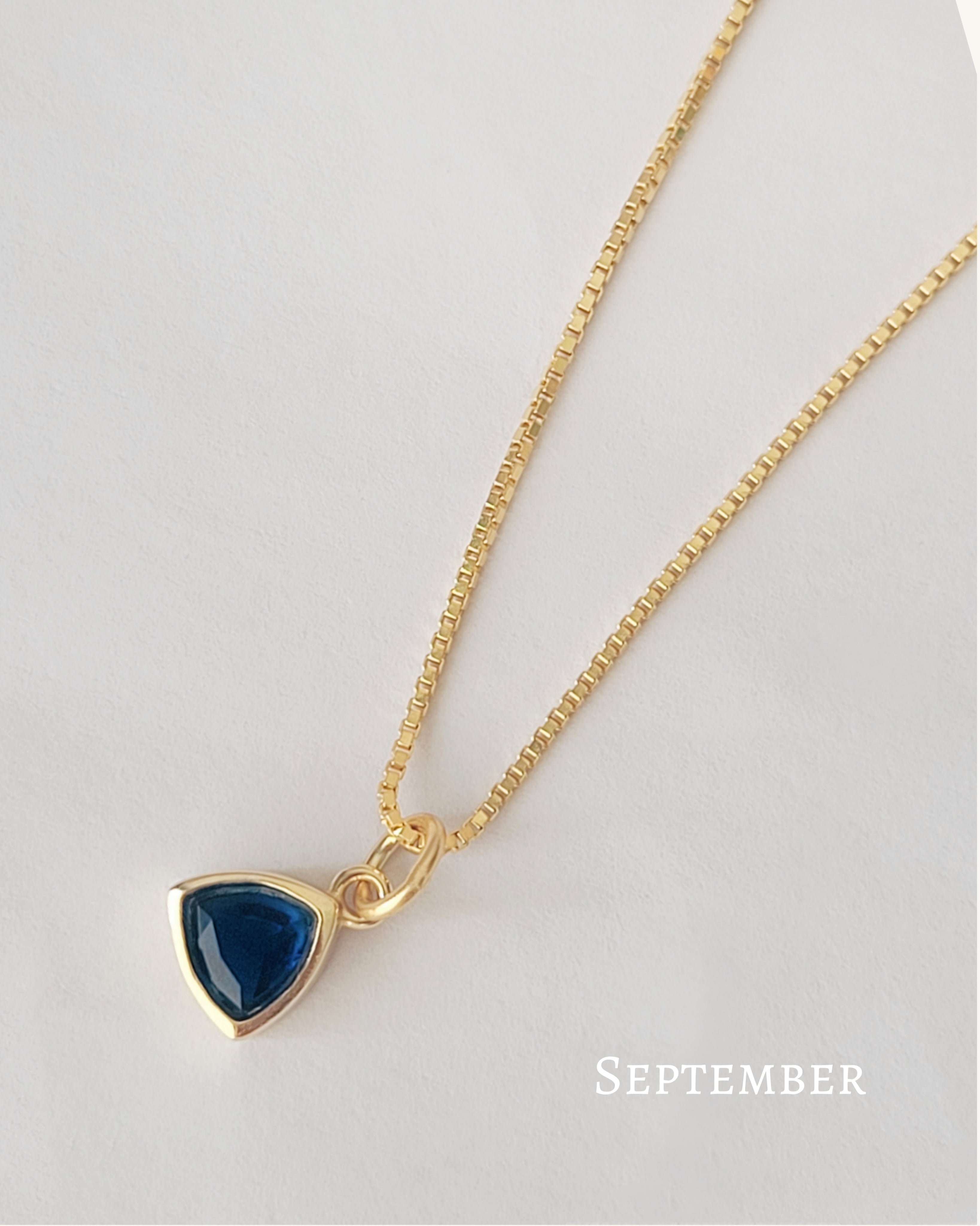 September birthstone necklace 