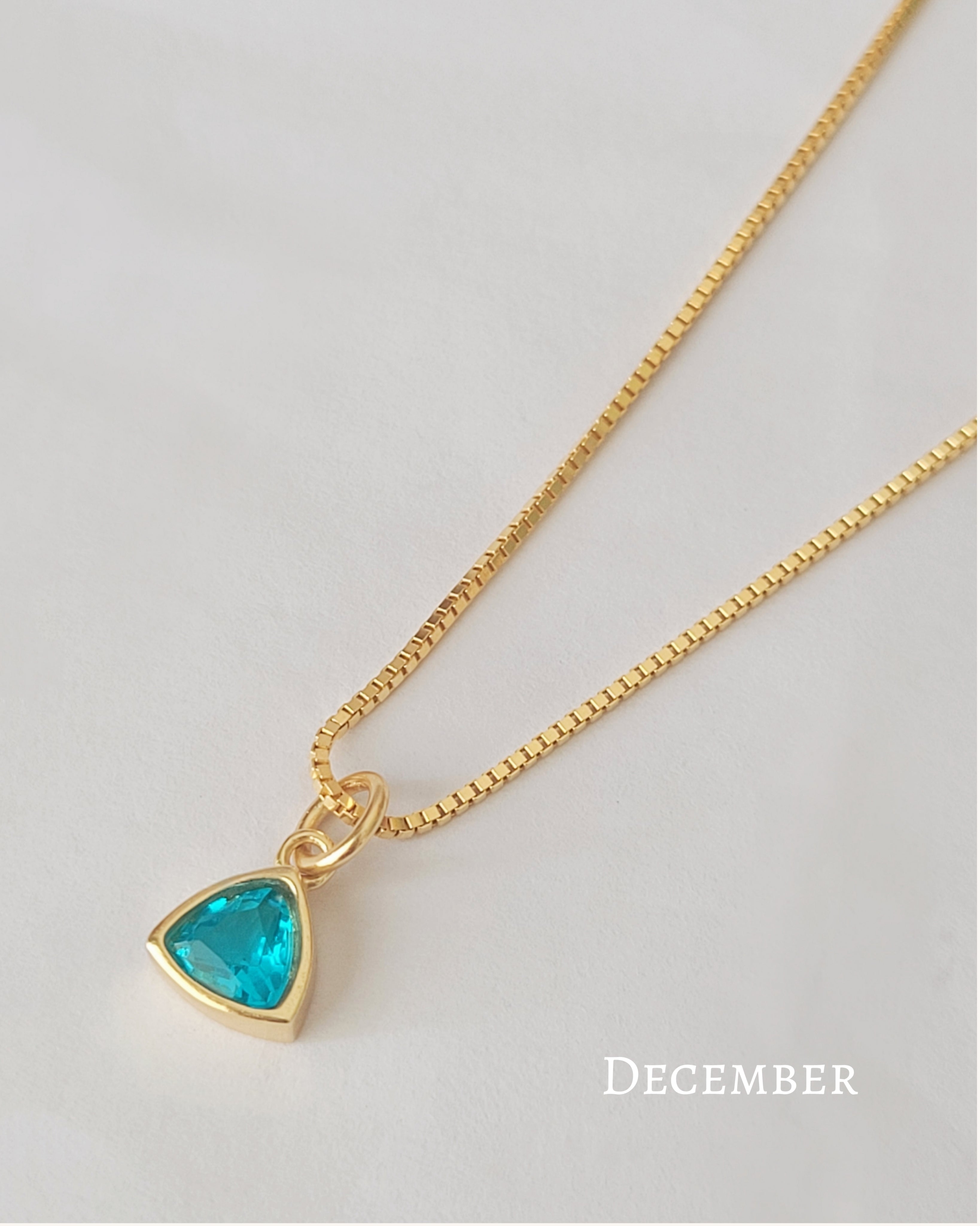 December birthstone necklace 