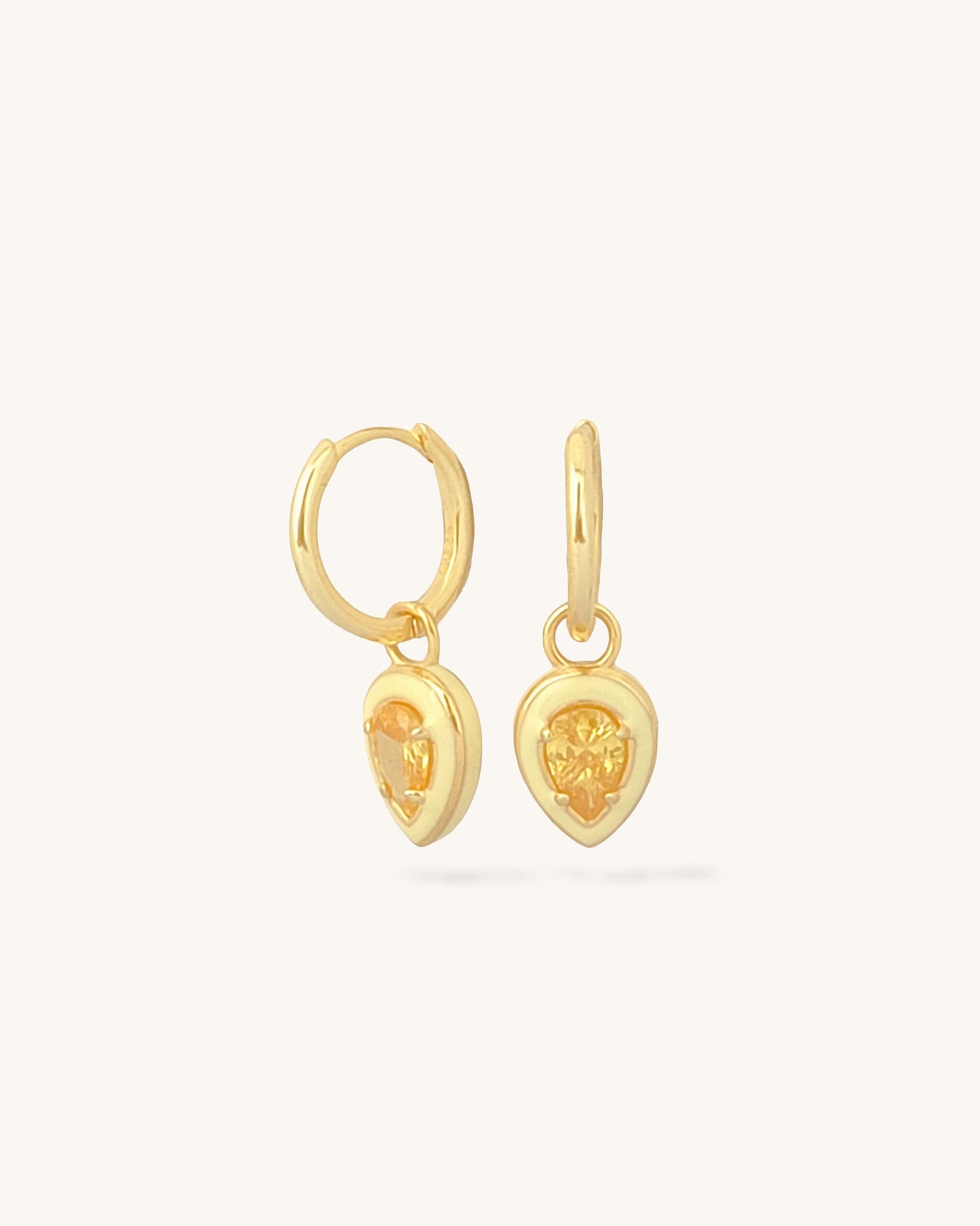 Yellow Teardrop Huggies