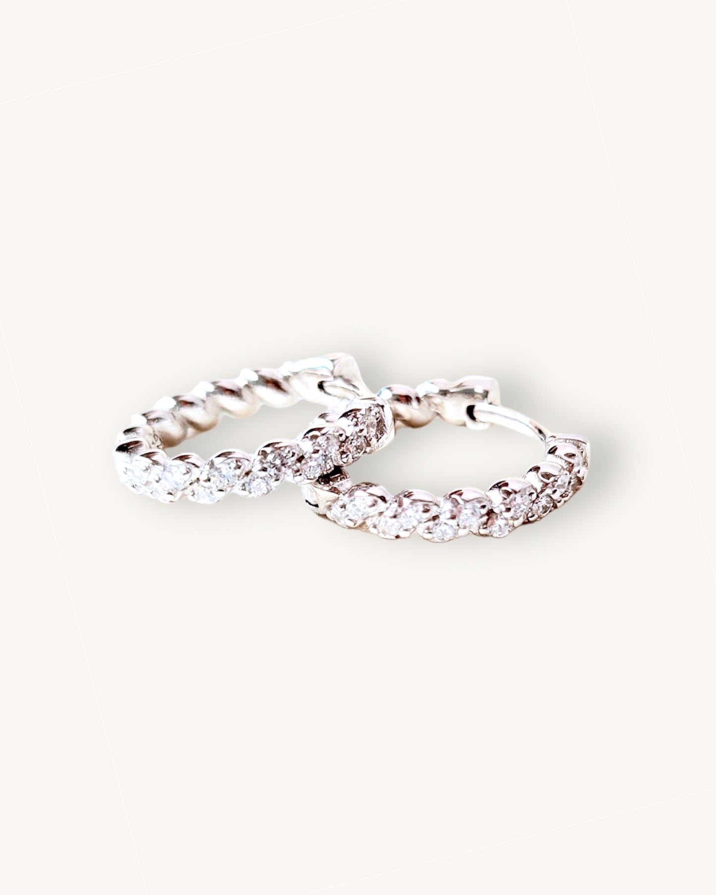 Twisted Sparkling Hoops