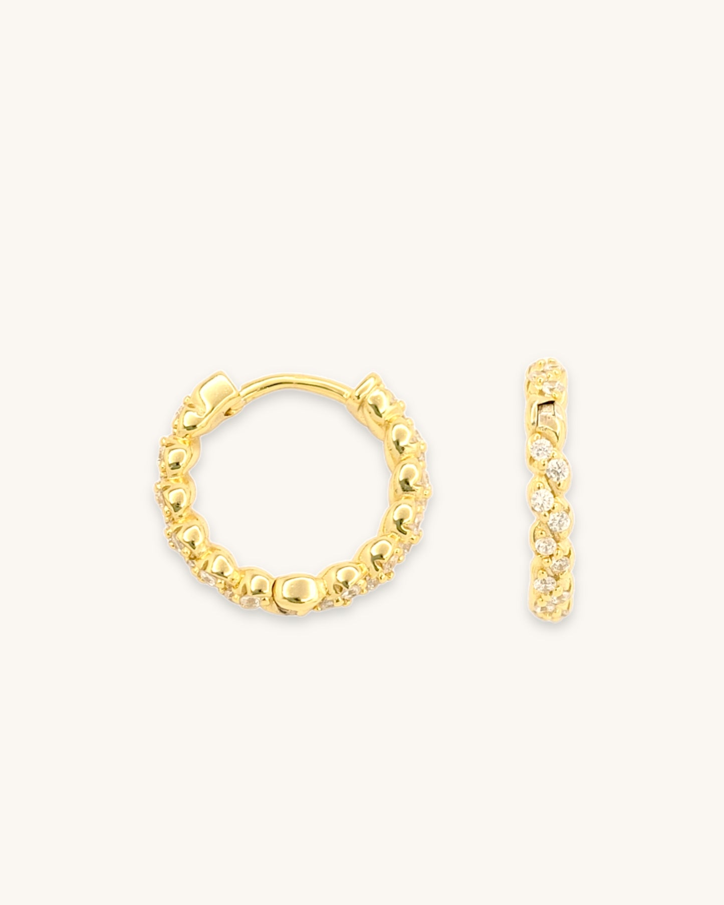 Twisted Sparkling Hoops