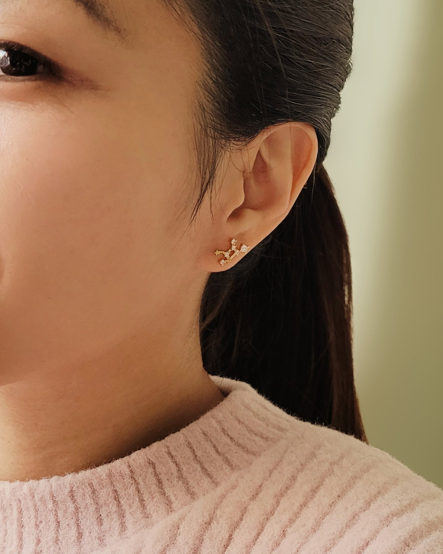 zodiac Constellation earrings Virgo