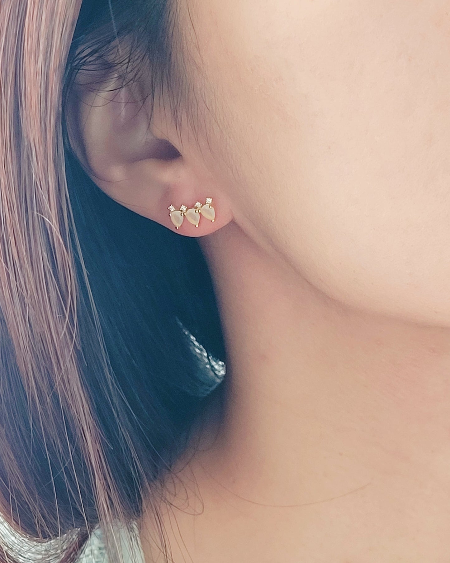 Gemstone earrings
