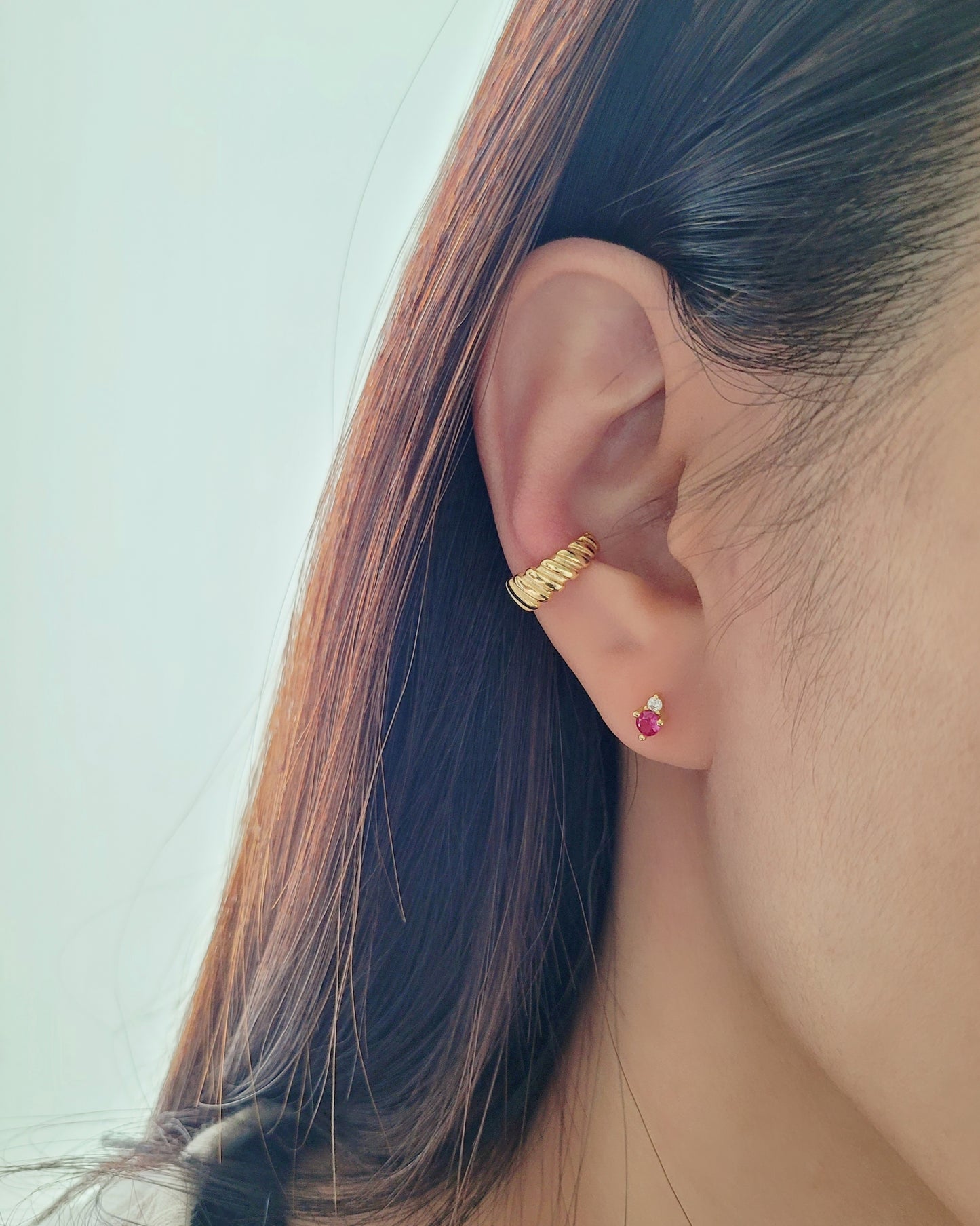 July Birthstone earrings Ruby