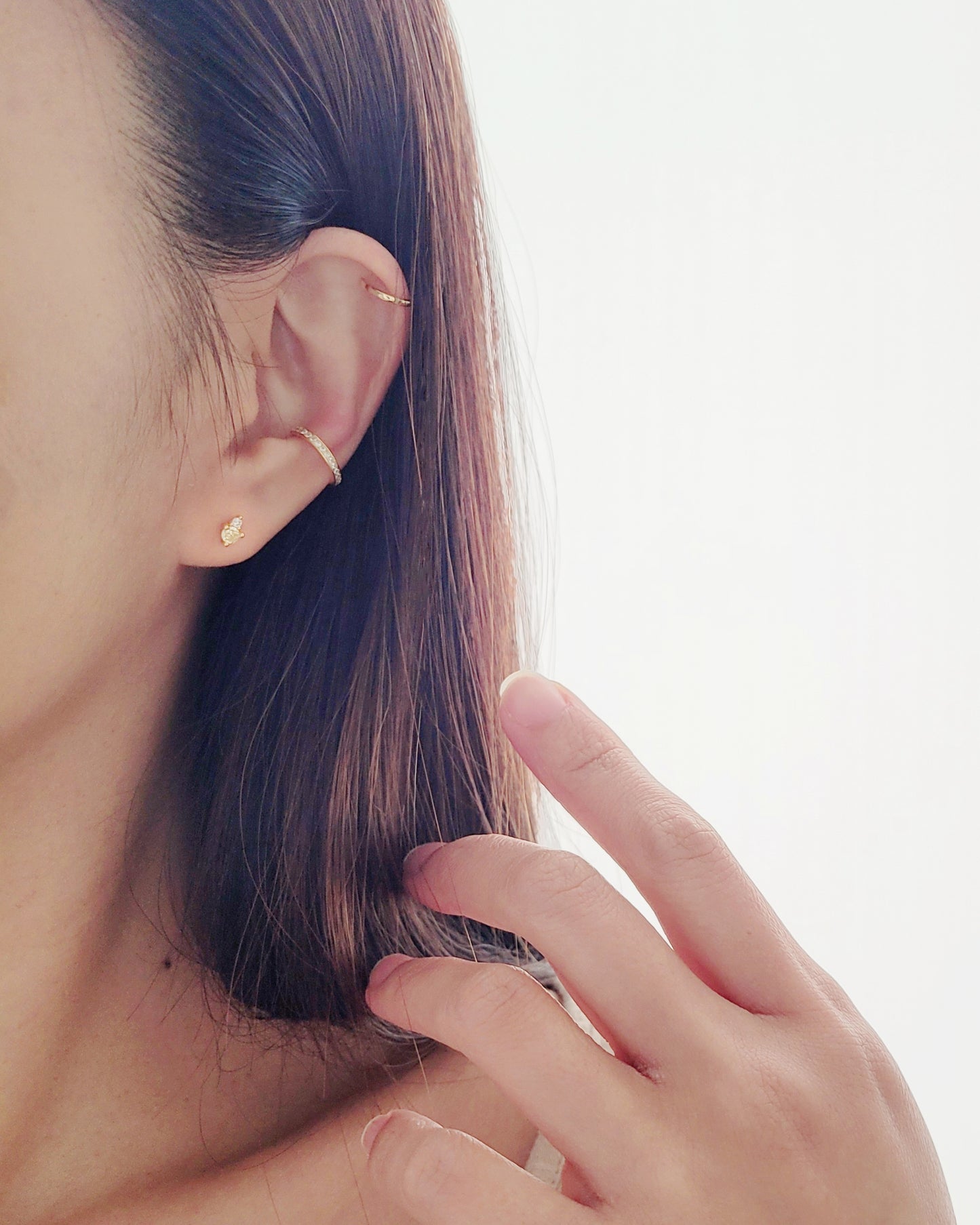 November Birthstone Stud Earrings with Citrine CZ