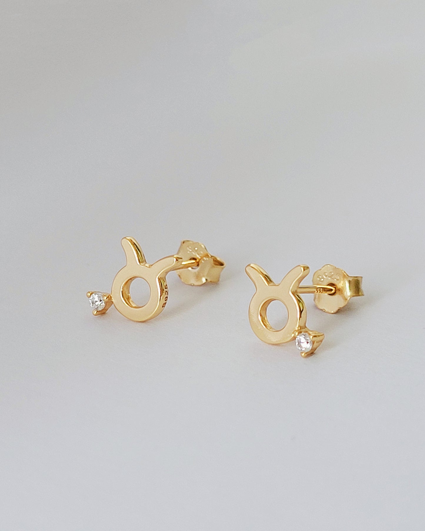 Starry Zodiac Sign Earrings · Taurus