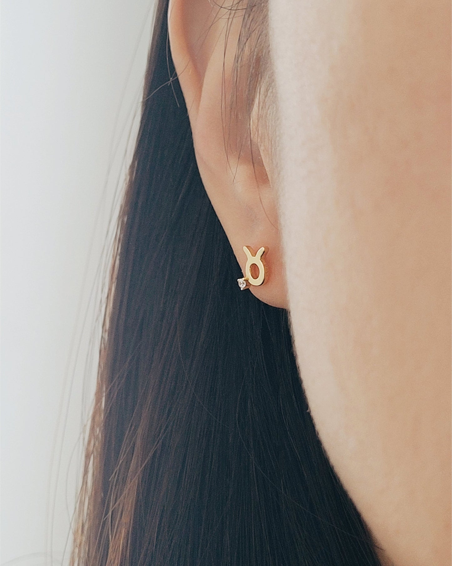 Starry Zodiac Sign Earrings · Taurus