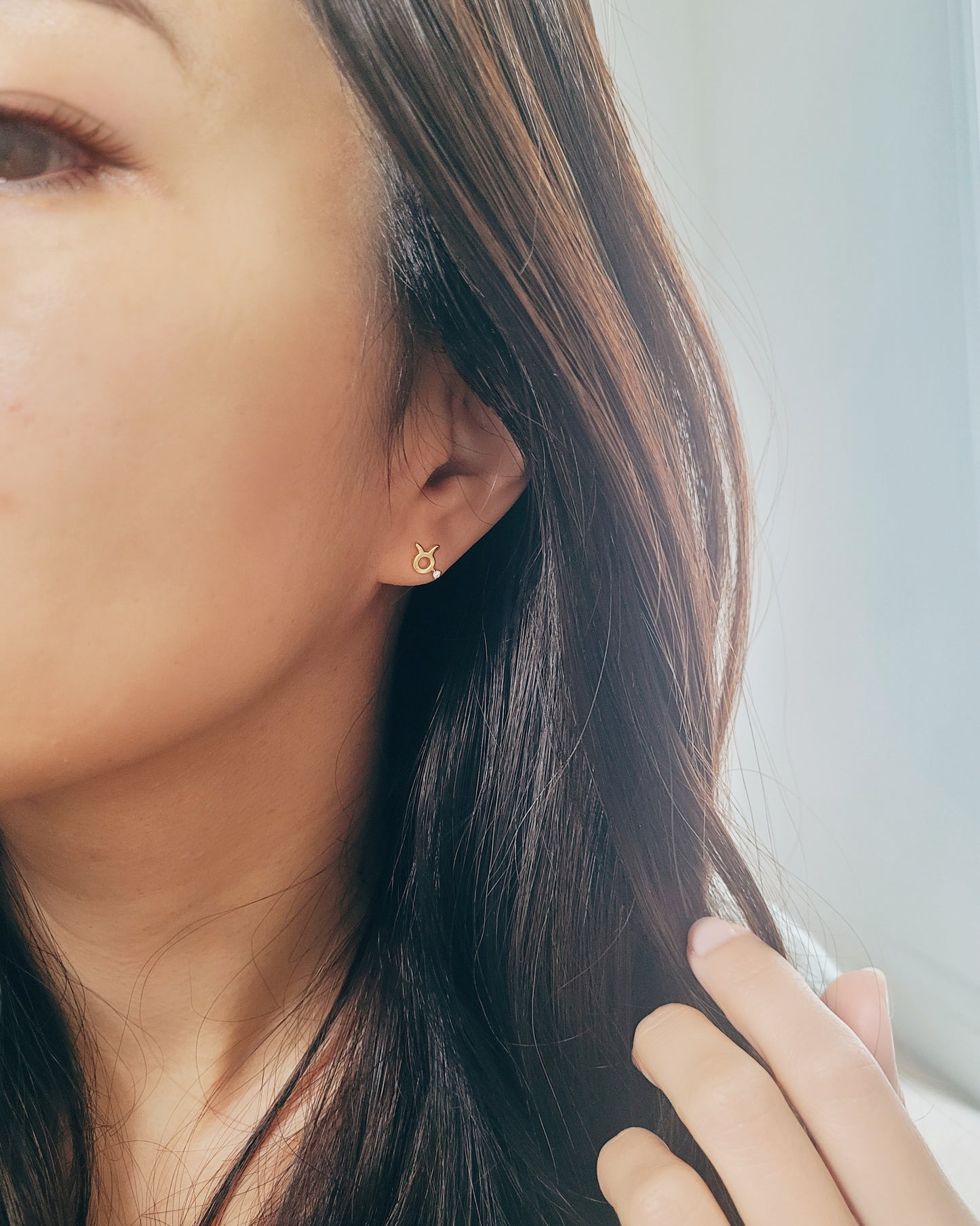 Starry Zodiac Sign Earrings · Taurus