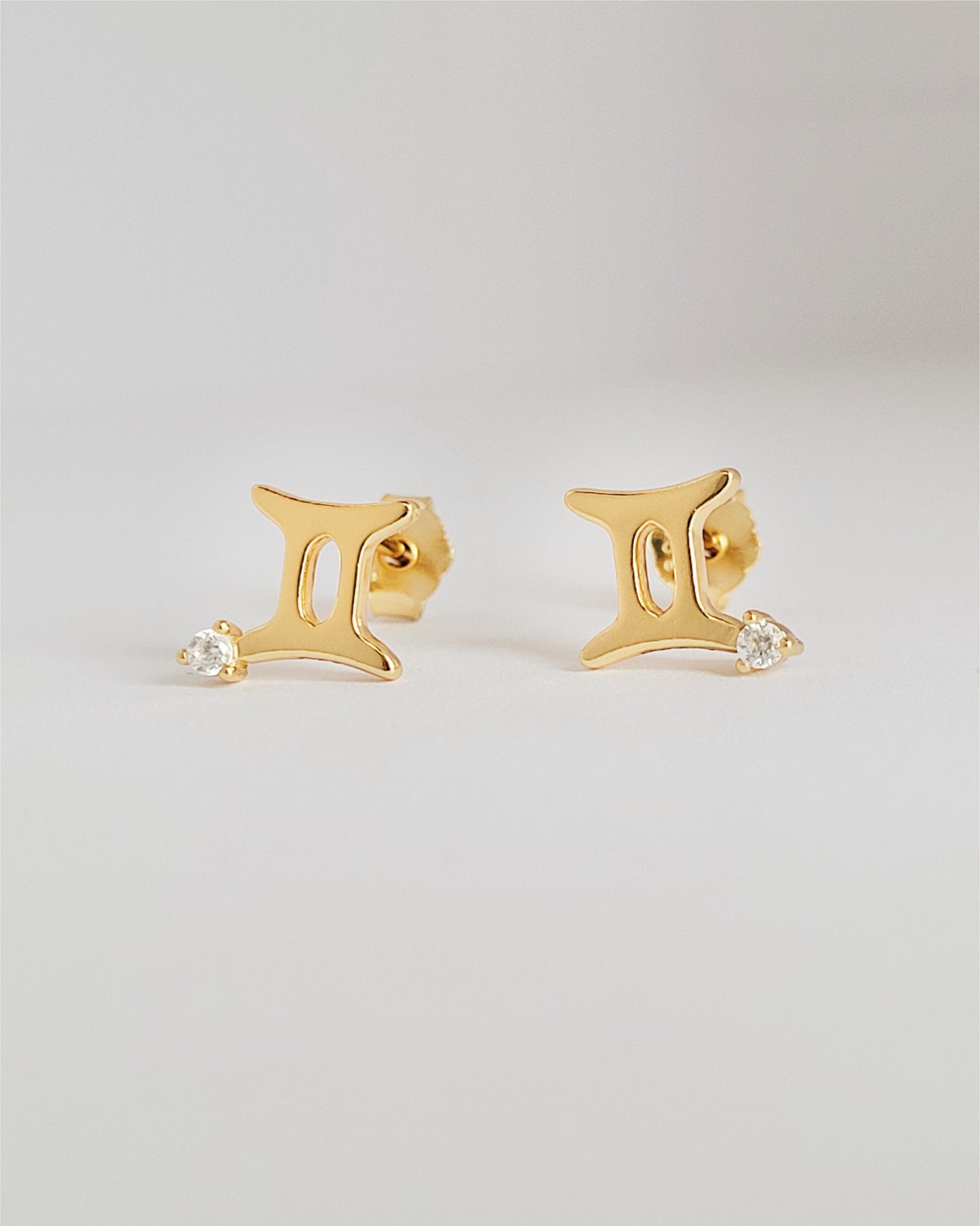 Starry Zodiac Sign Earrings · Gemini