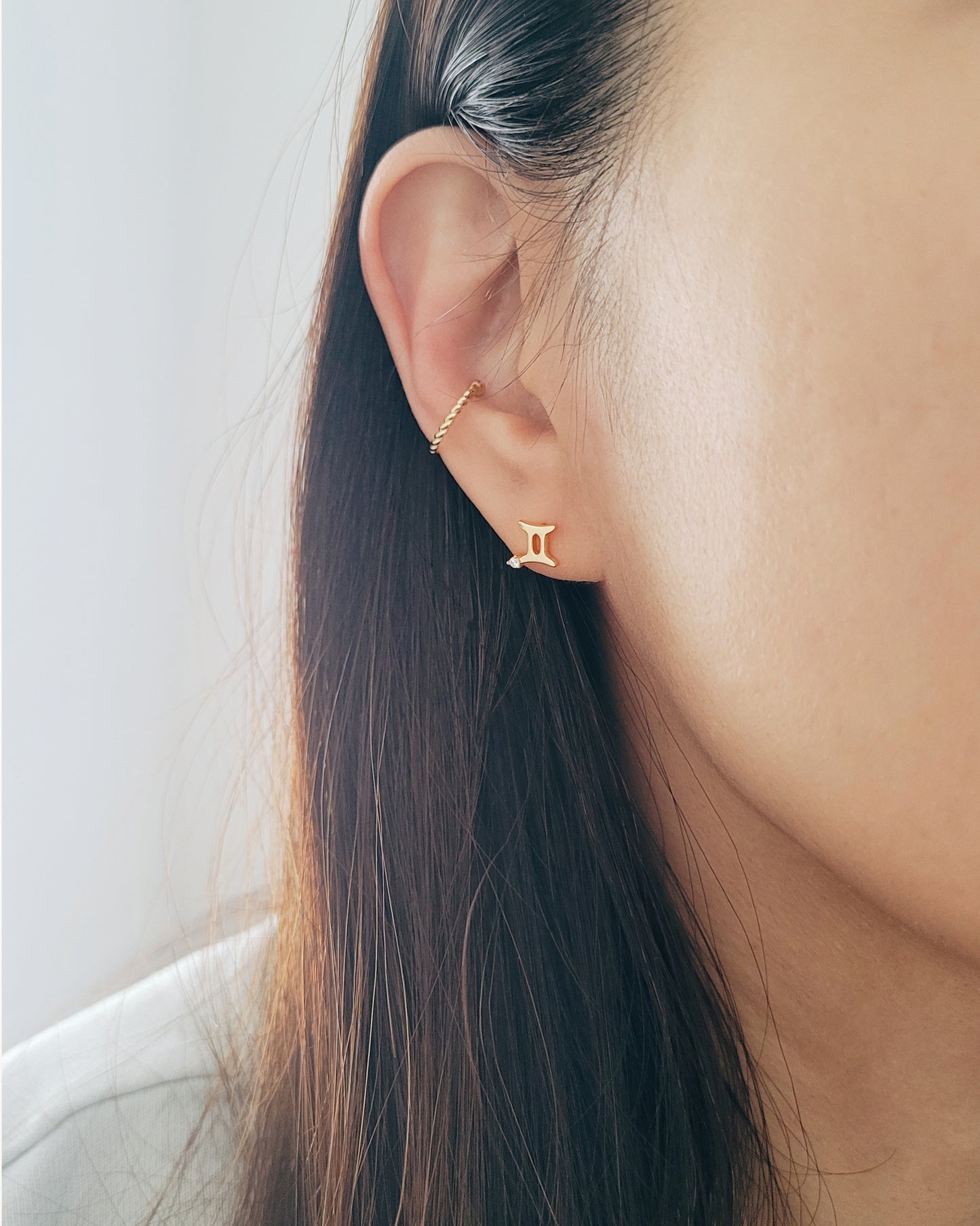 Starry Zodiac Sign Earrings · Gemini