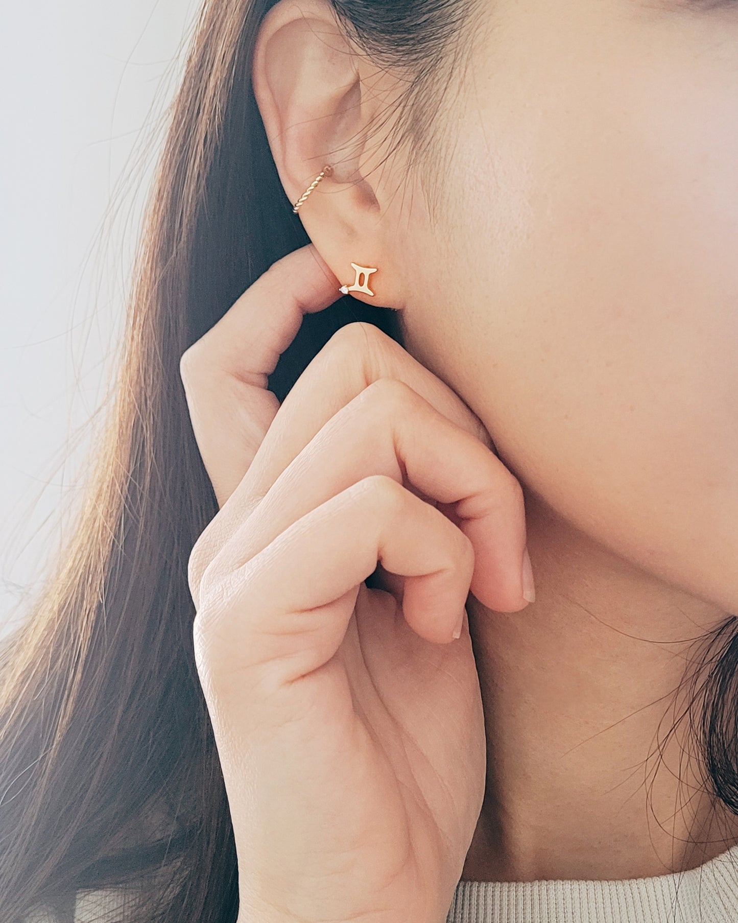 Starry Zodiac Sign Earrings · Gemini
