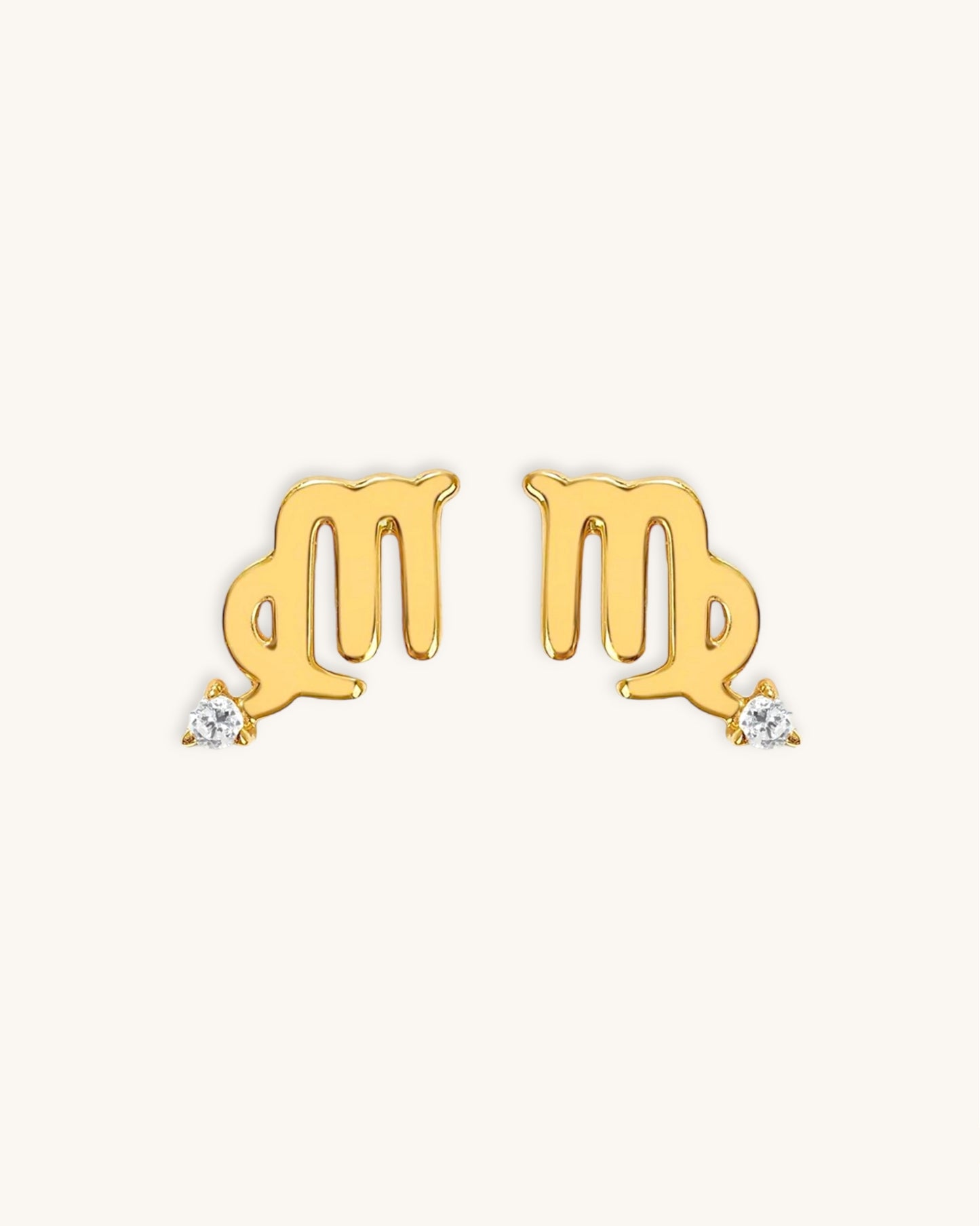 Starry Zodiac Sign Earrings · Virgo