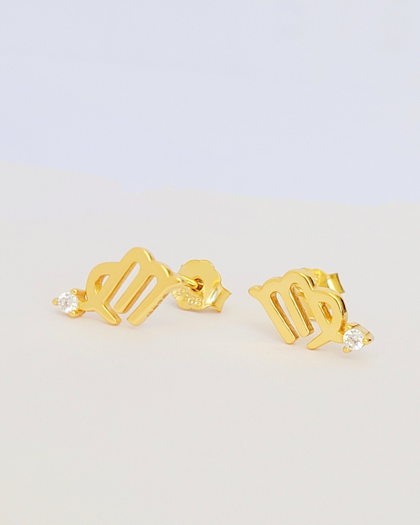 Starry Zodiac Sign Earrings · Virgo