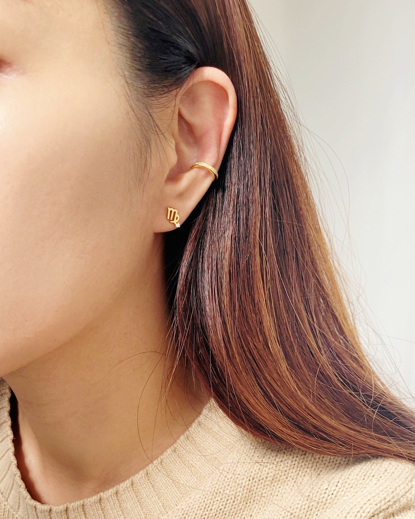 Starry Zodiac Sign Earrings · Virgo