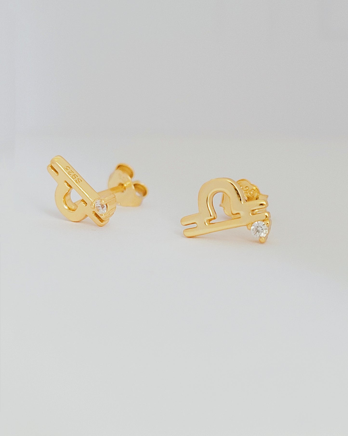 Starry Zodiac Sign Earrings · Libra
