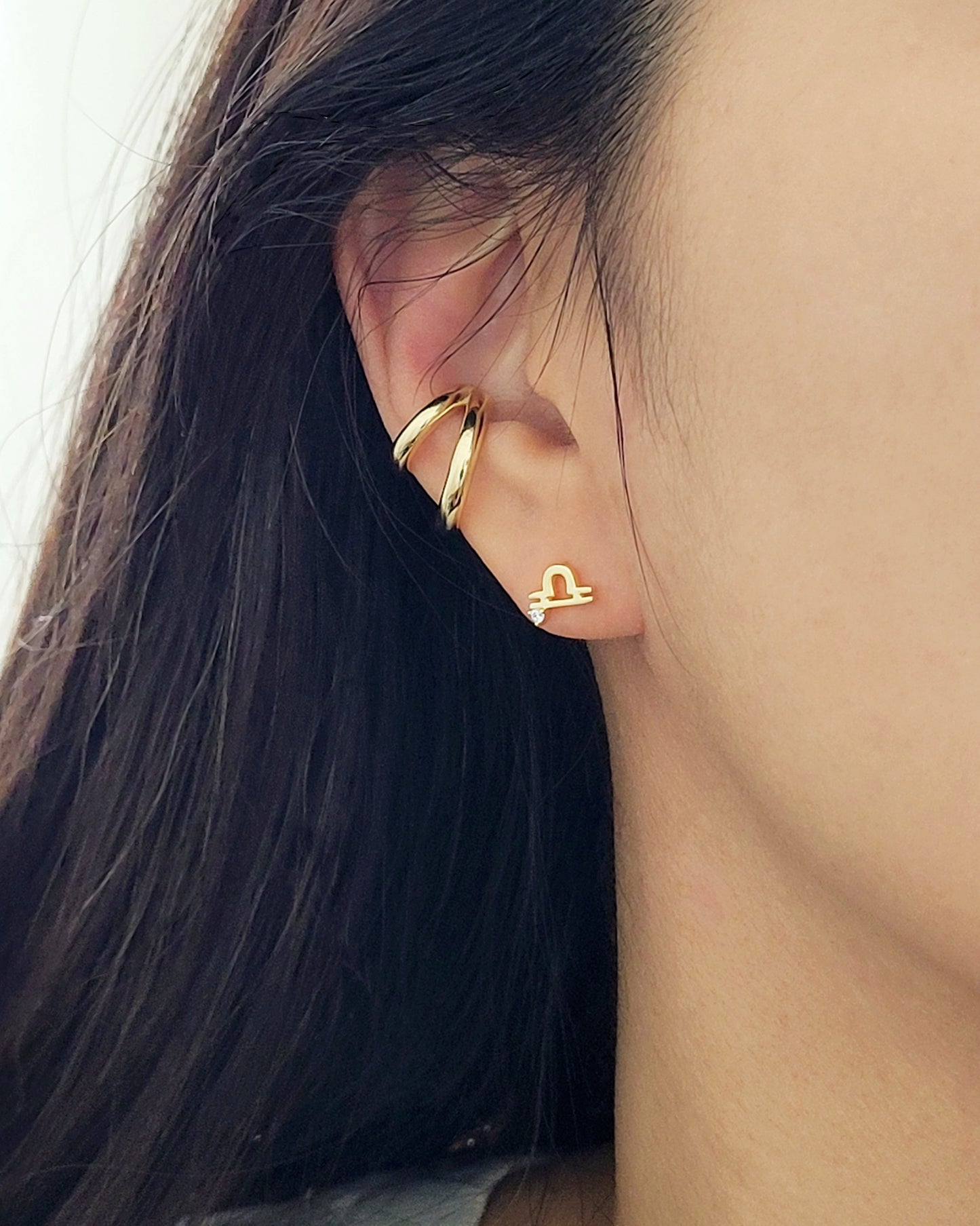 Starry Zodiac Sign Earrings · Libra