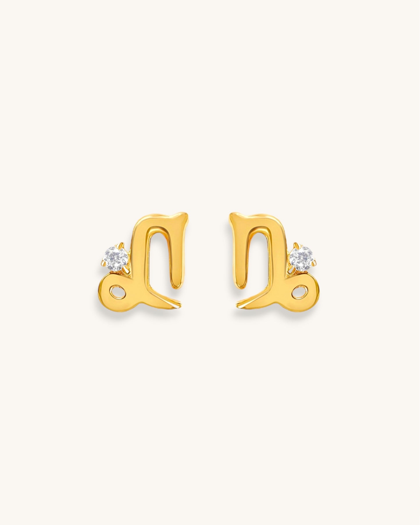 Starry Zodiac Sign Earrings · Capricorn