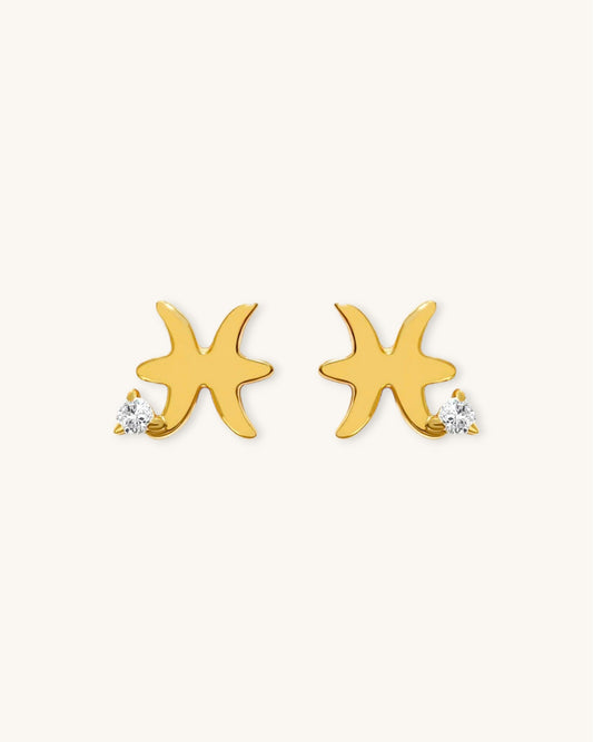 zodiac pisces earrings