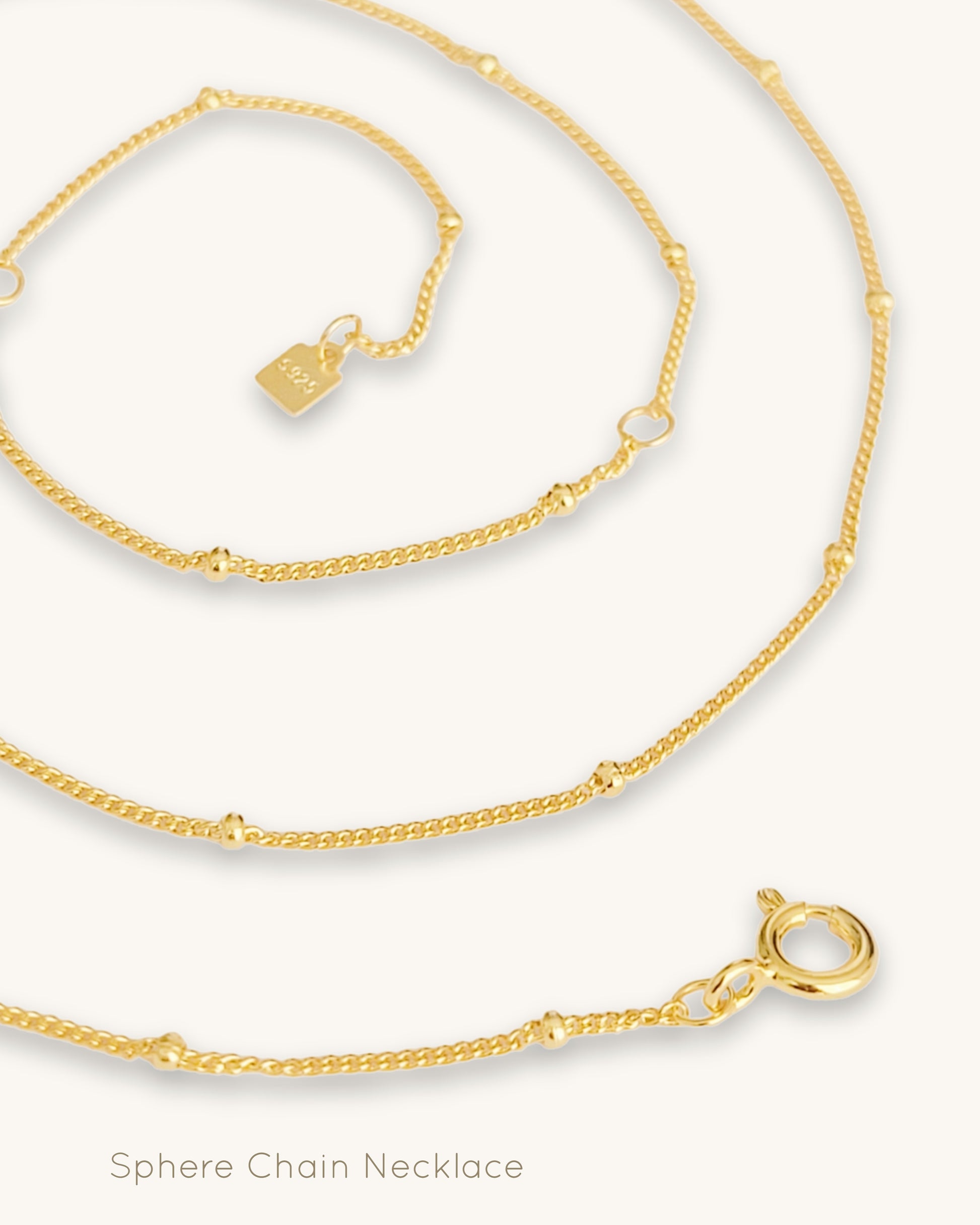 gold bead necklace