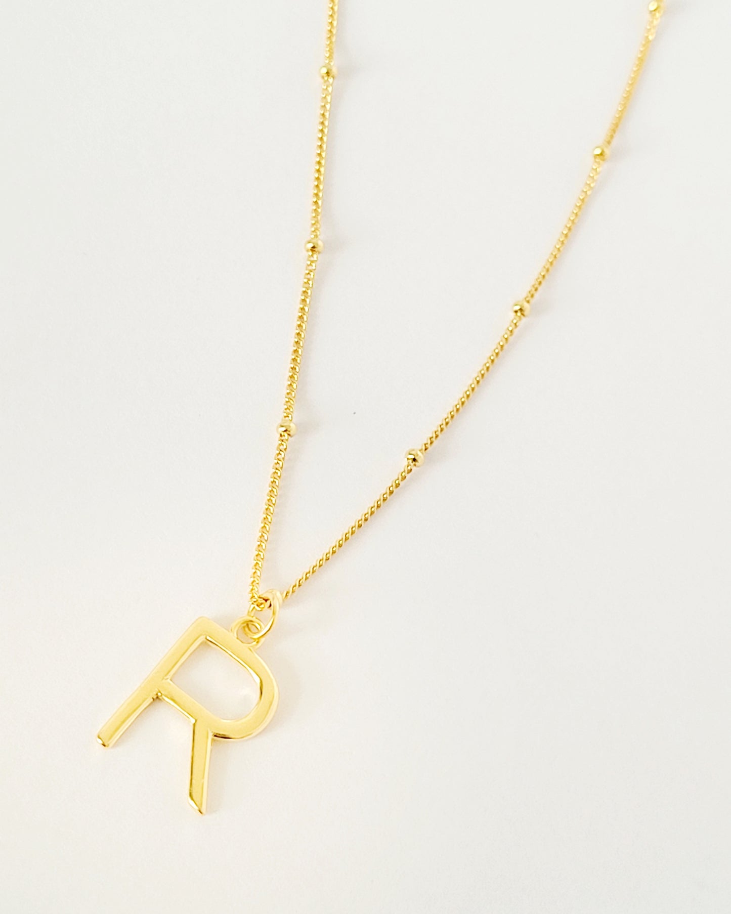 initial necklace sphere Chain