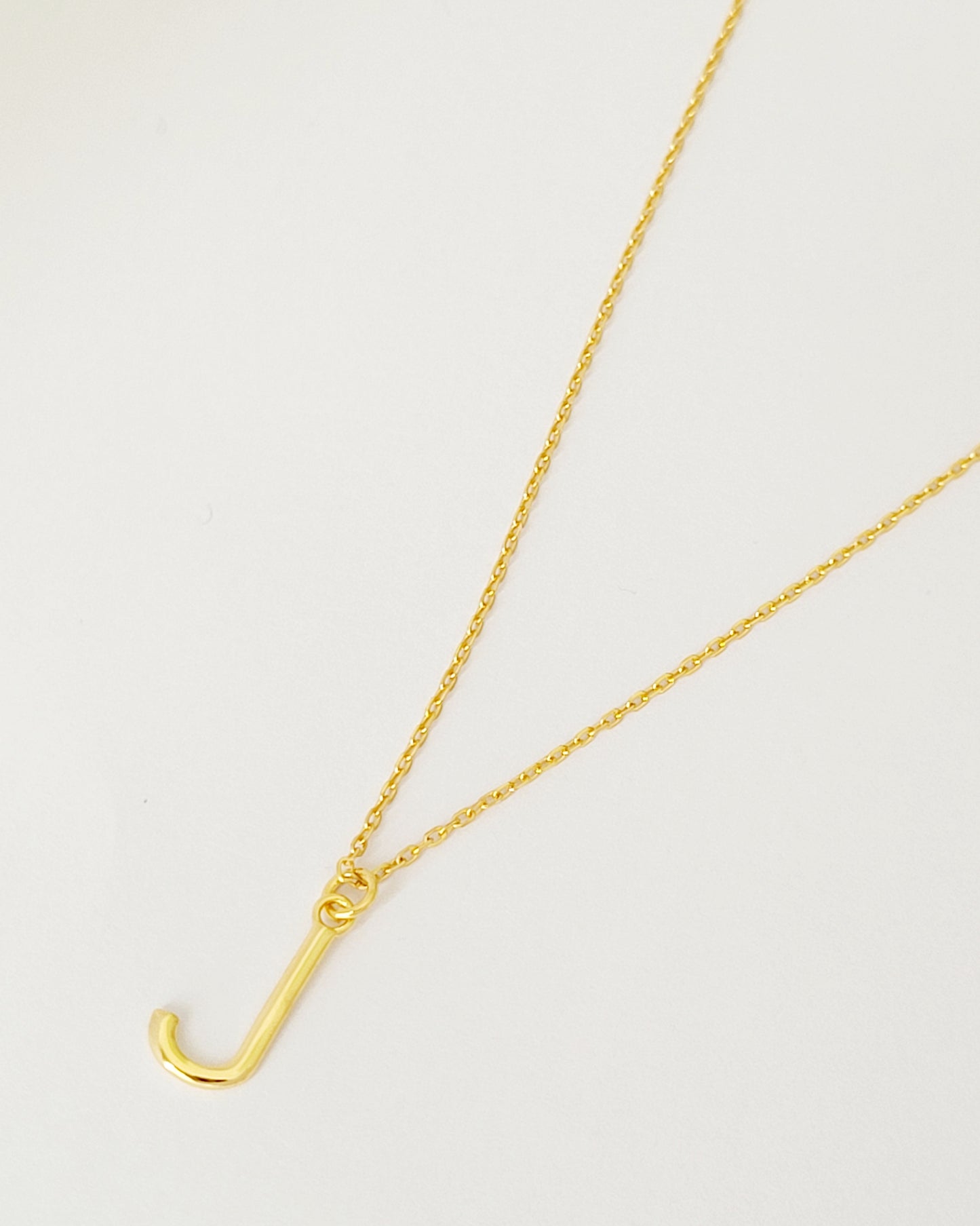 lnitial J necklace classic chain