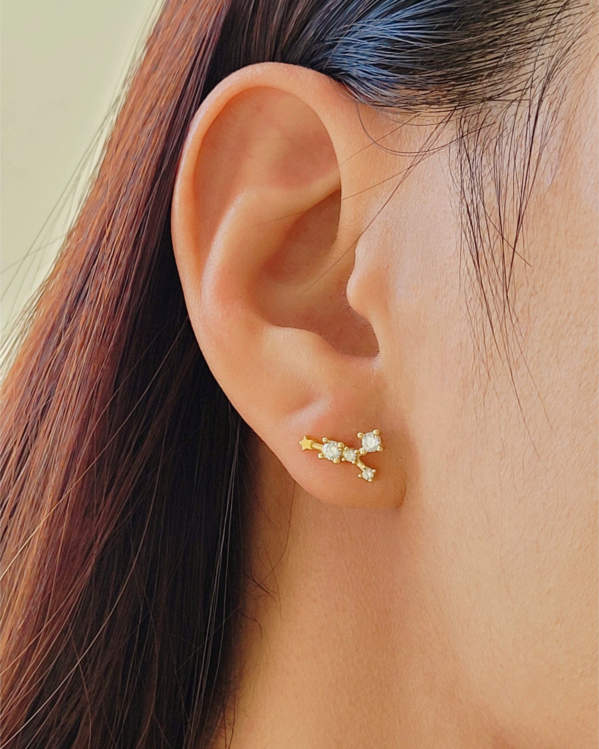 Meaningful Jewellery Zodiac Constellation Earring Cancer for girls