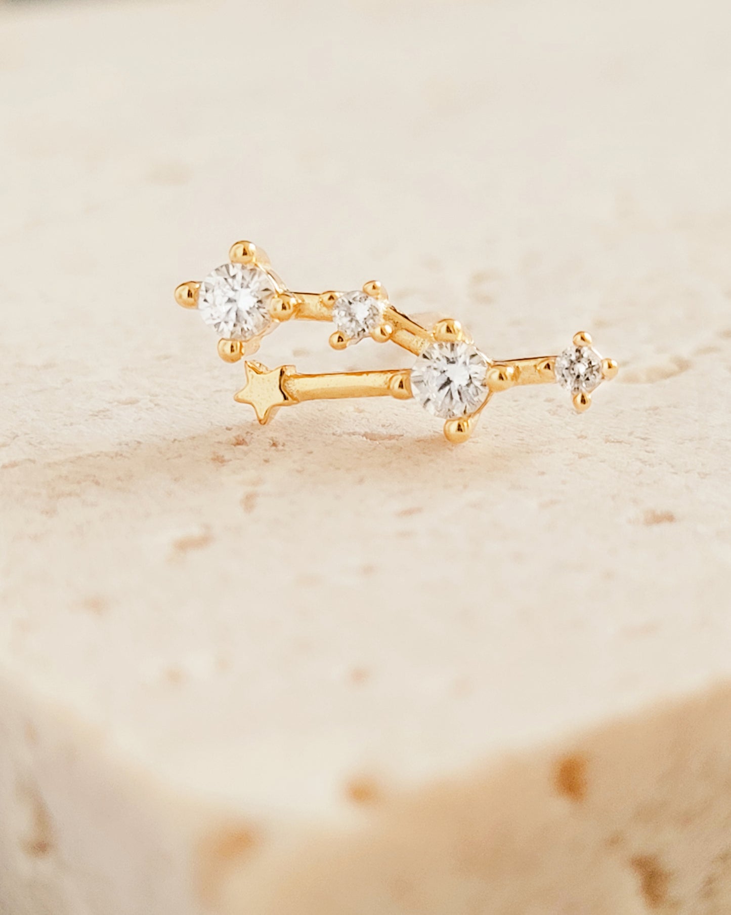 zodiac Constellation earrings taurus