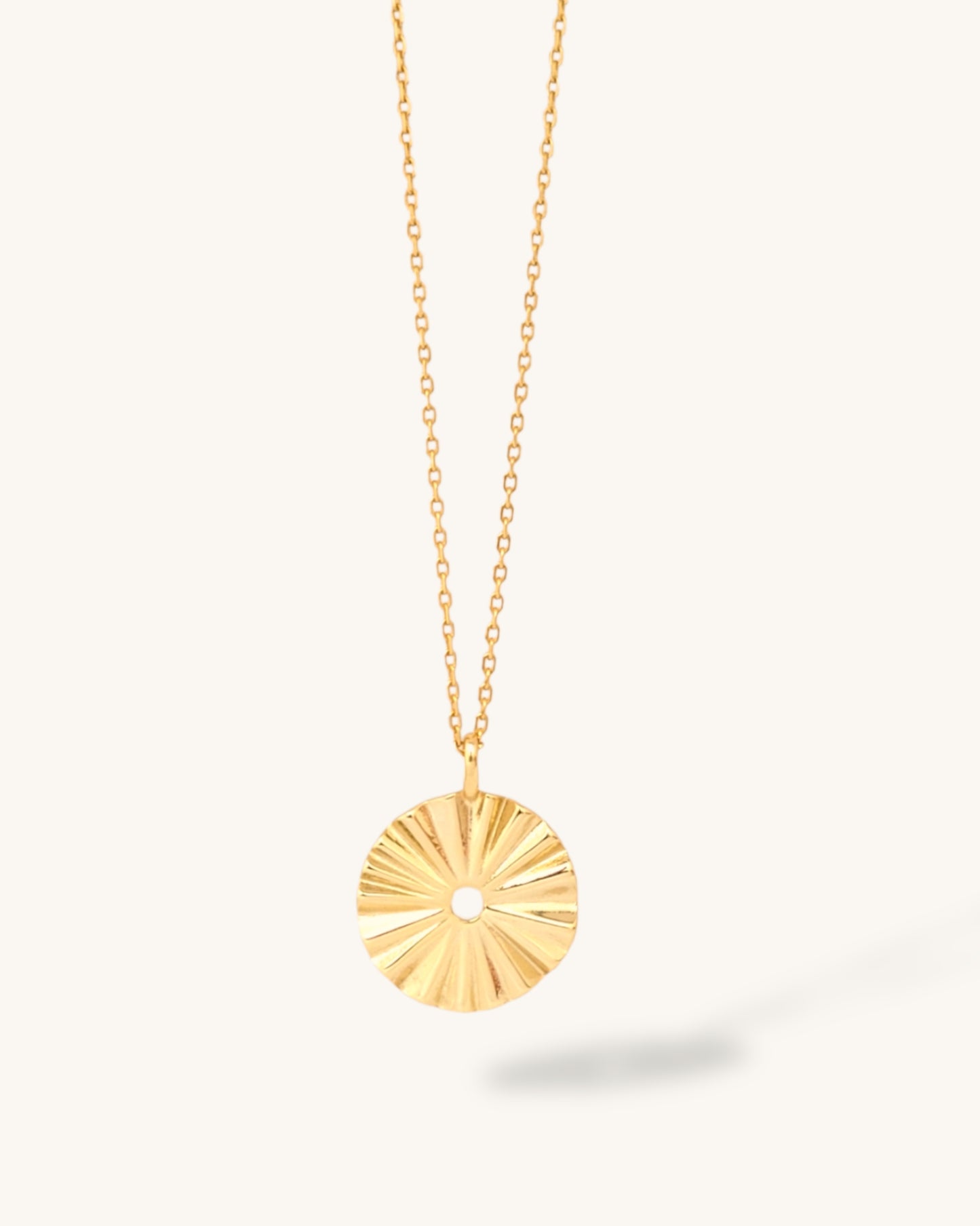 Glinting Sun Pendant Necklace