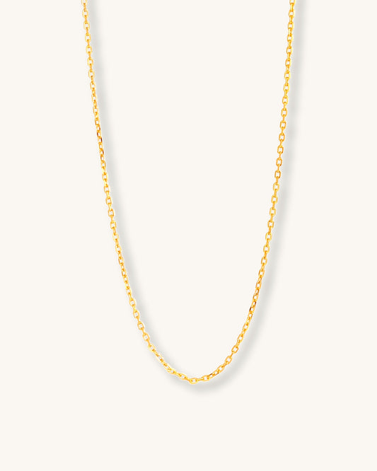 Basic gold chain necklace