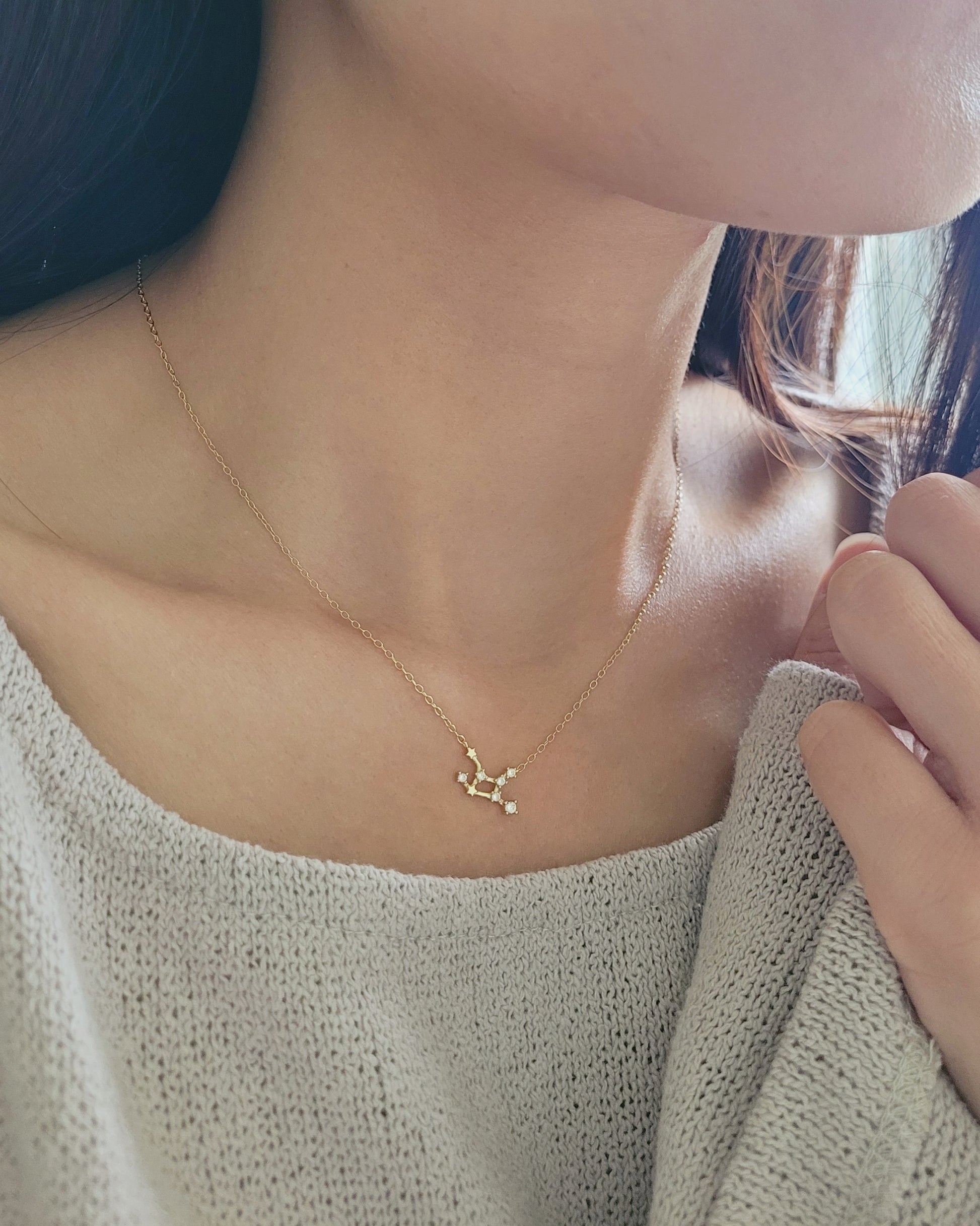 star sign virgo necklace 