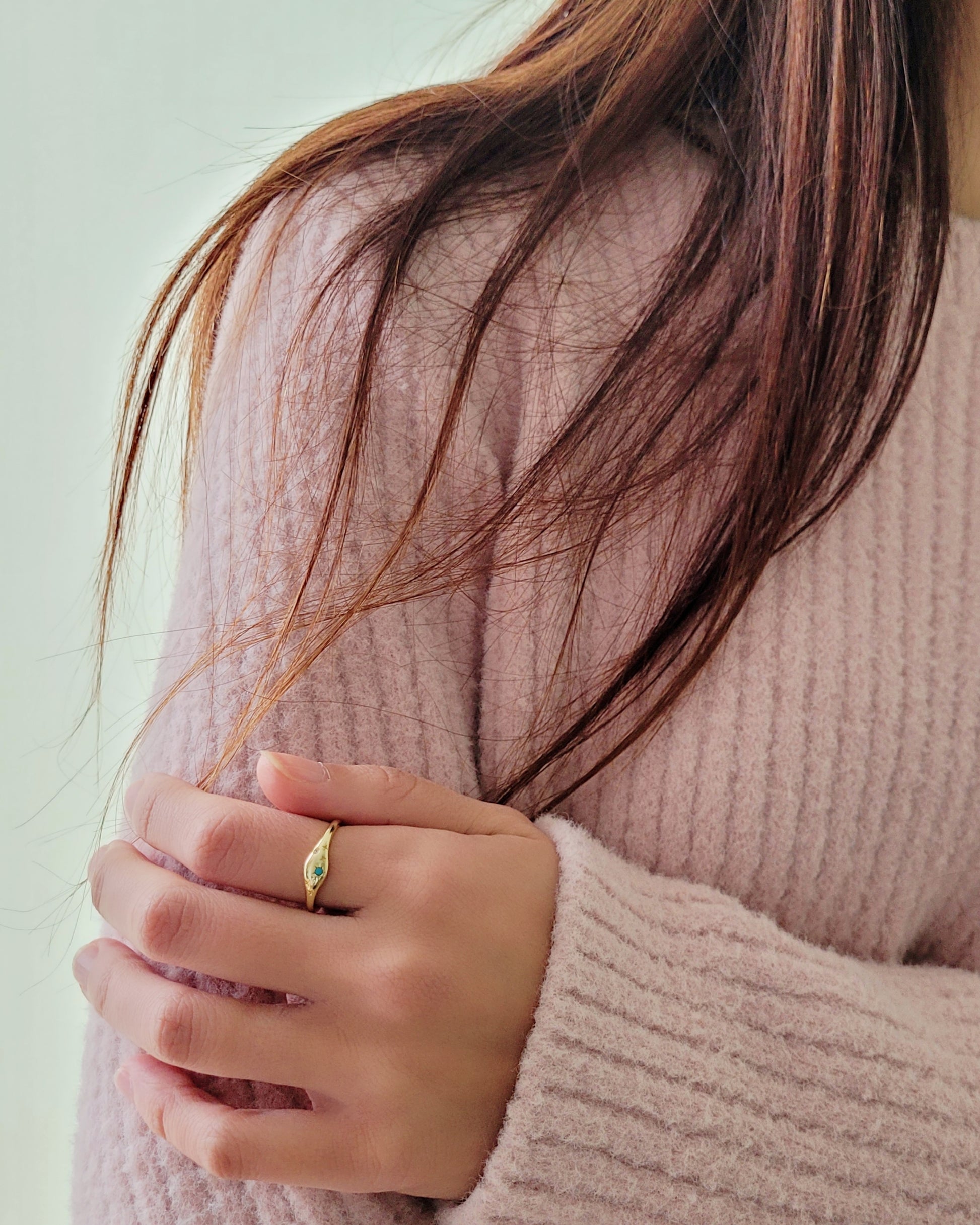 Sagittarius jewellery constellation ring with zodiac stone